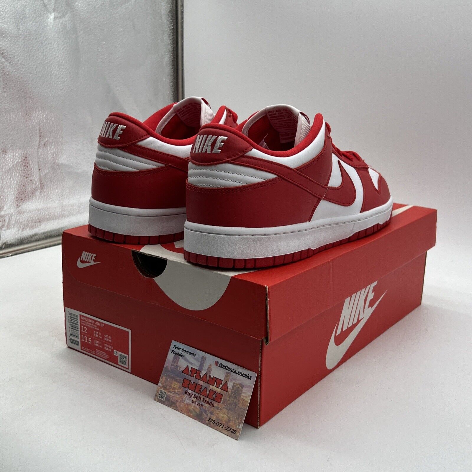 Size 12 - Nike Dunk Retro SP Low St. John's Red White Leather (CU1727-100)