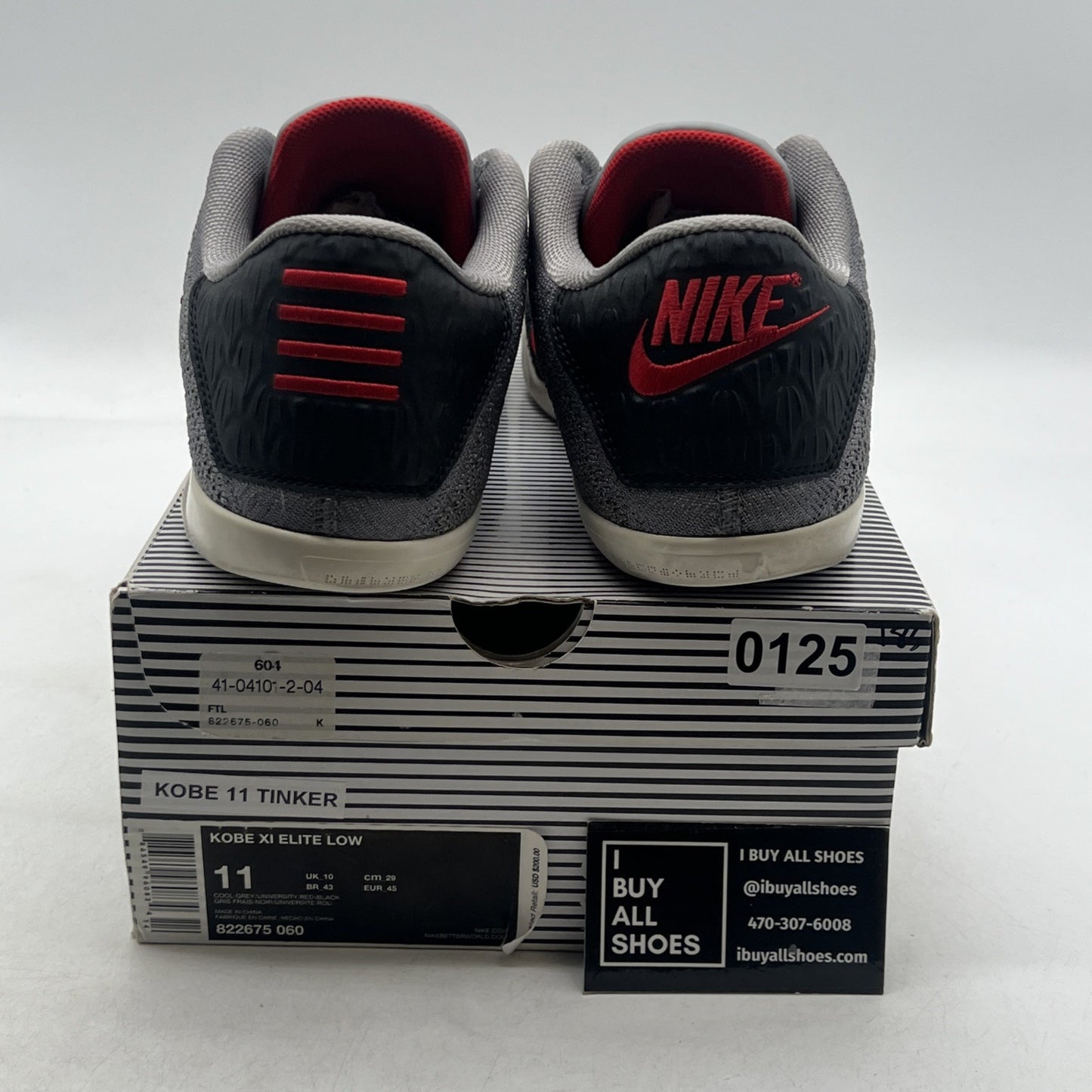 Size 11 - Nike Kobe 11 Elite Low Tinker Muse (822675-060)