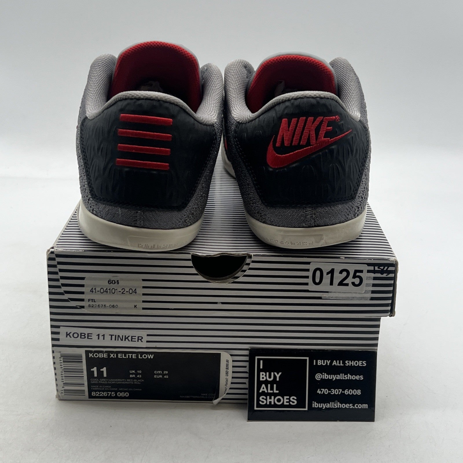 Size 11 - Nike Kobe 11 Elite Low Tinker Muse (822675-060)
