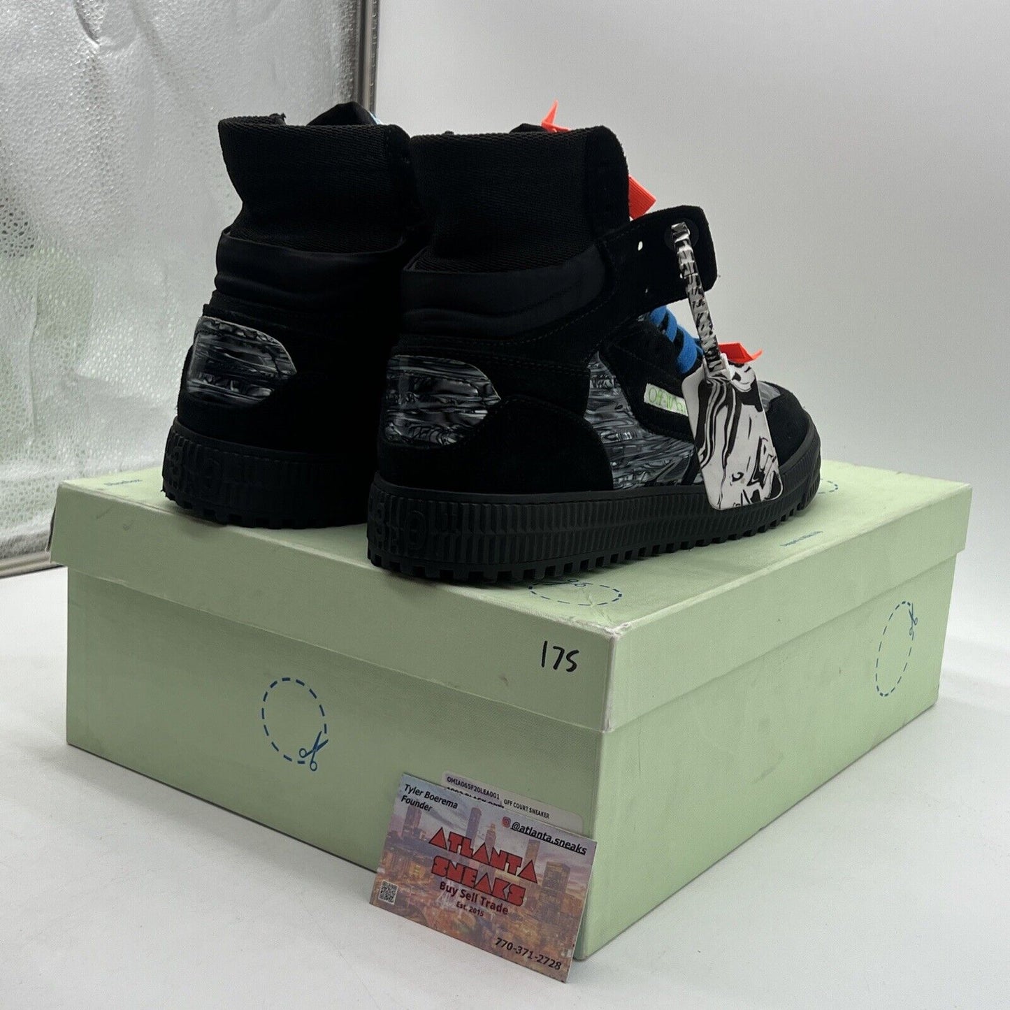 Size 11 - Off-White Off Court High Black Optical White (OMIA065F20LEA001)