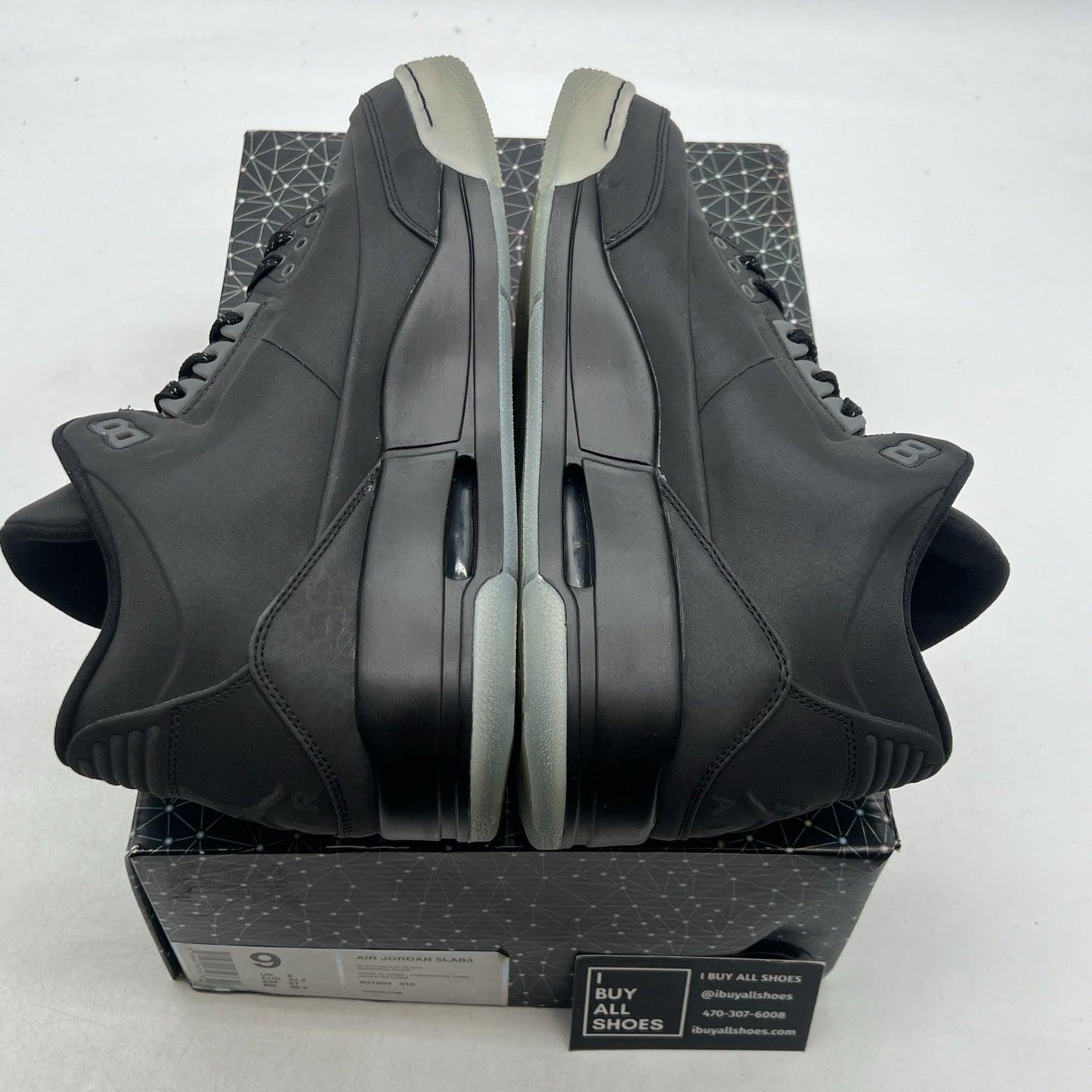 Size 9 - Air Jordan 3 5Lab3 Reflective Black (631603-010)