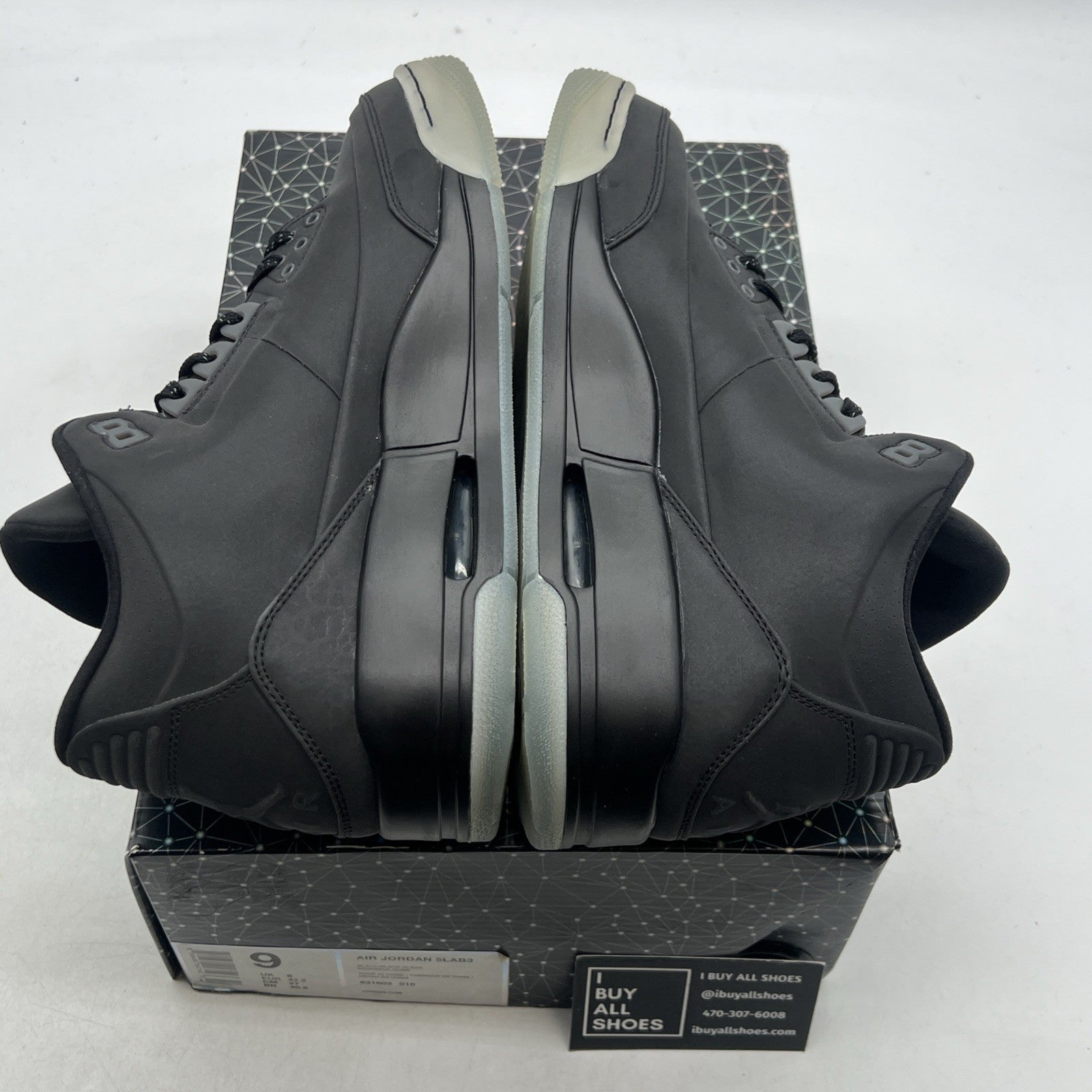 Size 9 - Air Jordan 3 5Lab3 Reflective Black (631603-010)