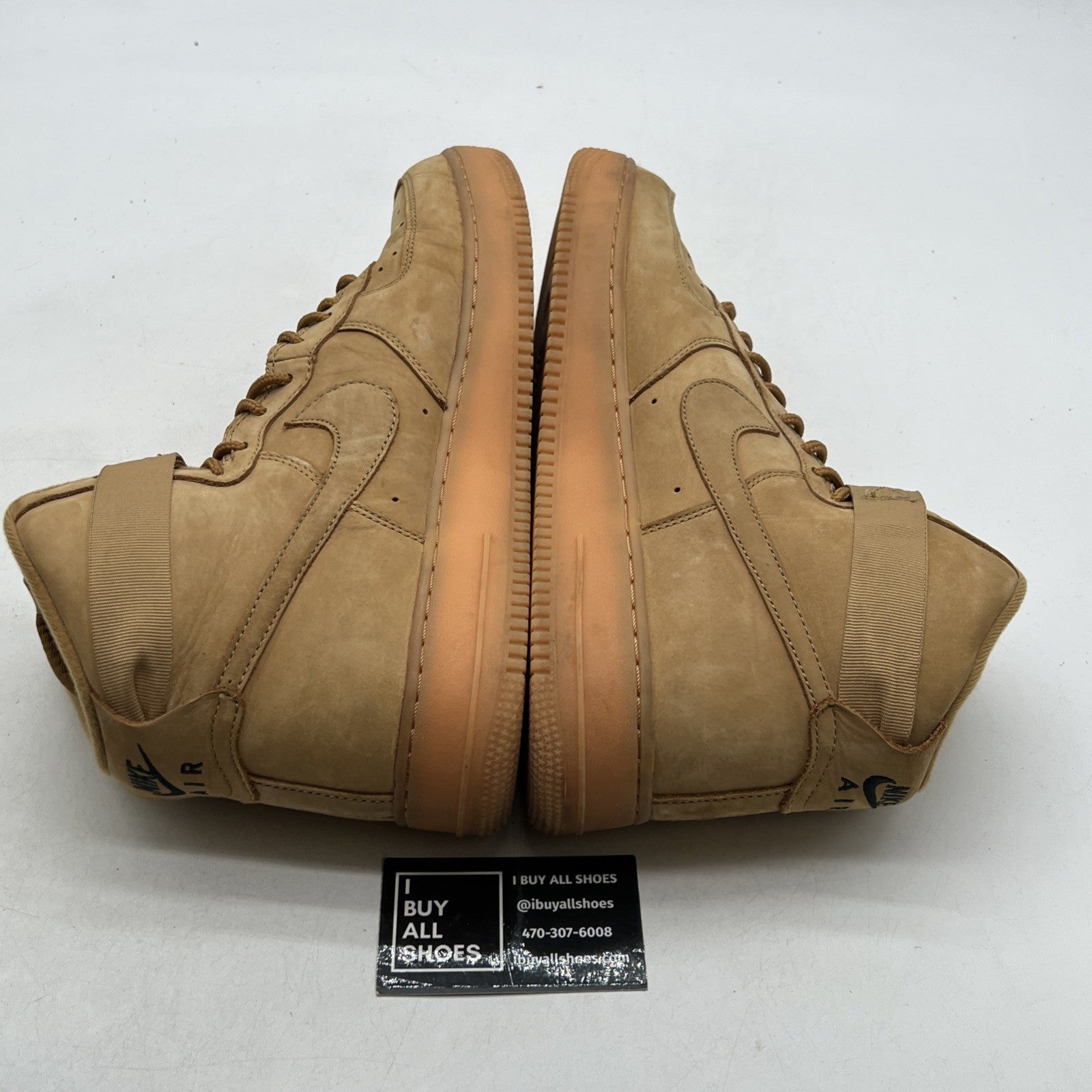 Size 11.5 - Nike Air Force 1 '07 LV8 WB High Flax (882096-200)