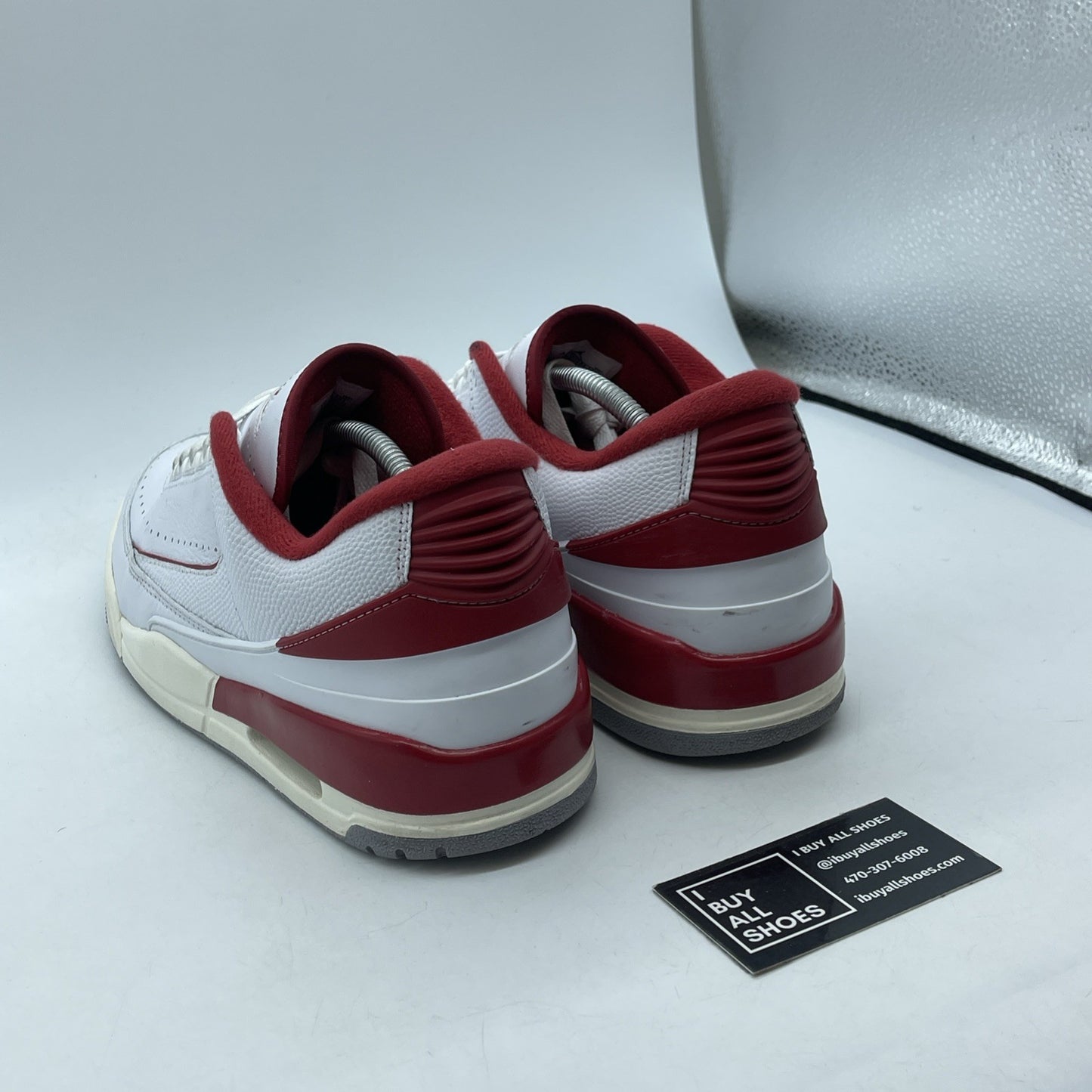 Size 12 - Air Jordan 2/3 White Varsity Red White Leather (FD0383-161)