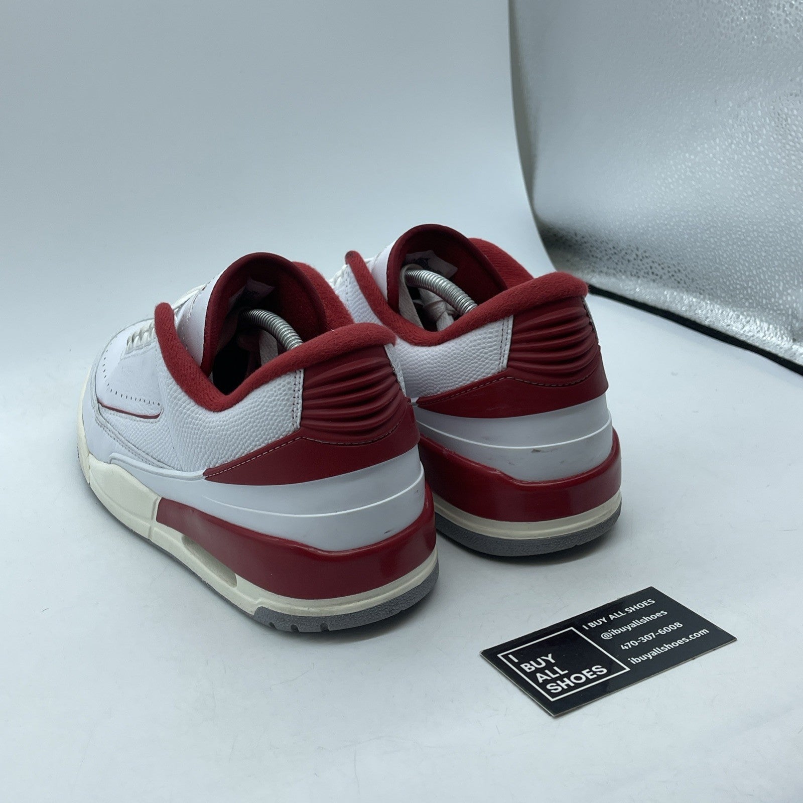 Size 12 - Air Jordan 2/3 White Varsity Red White Leather (FD0383-161)