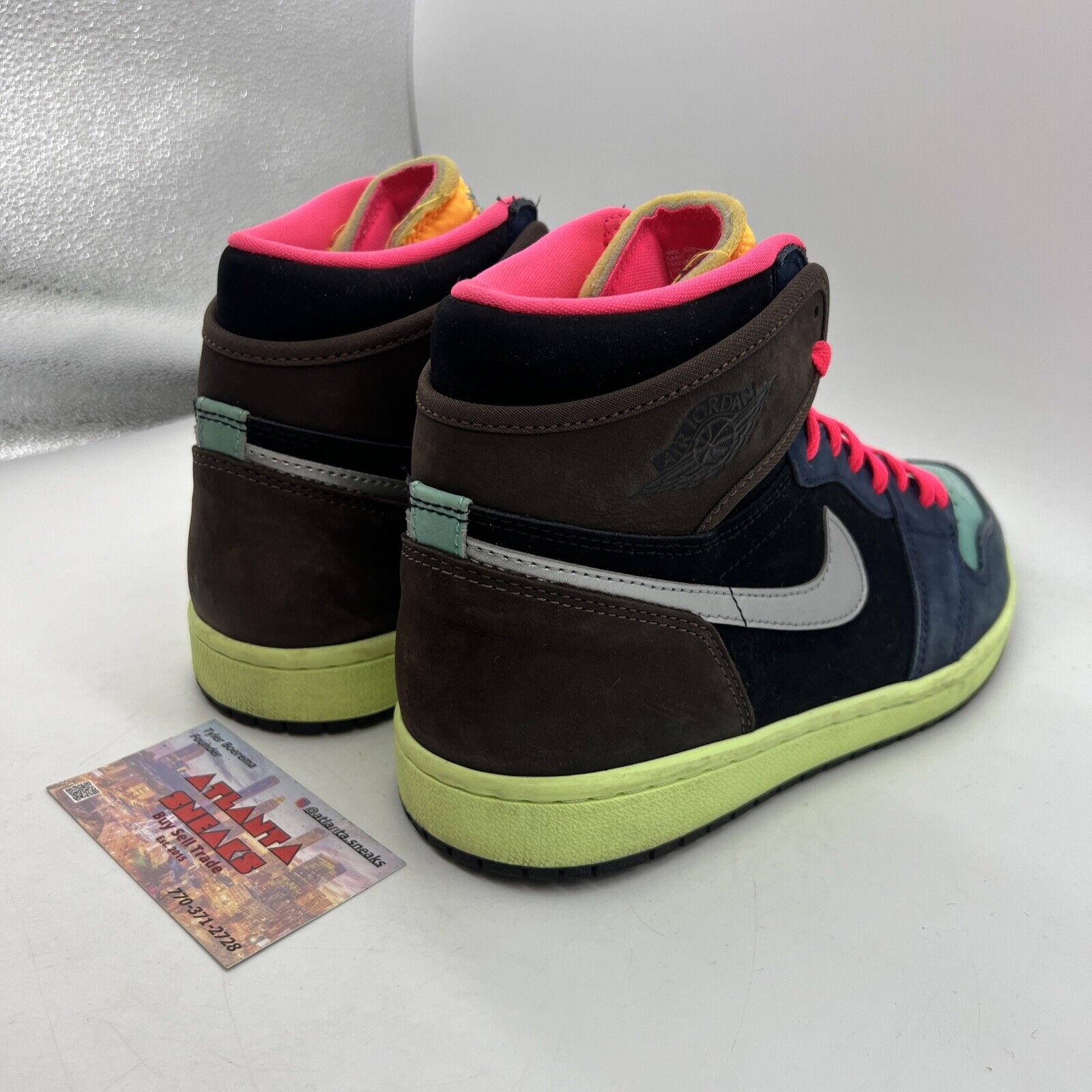 Size 8 - Jordan 1 Retro High Tokyo Bio Hack Brown Navy Pink Suede (555088-201)