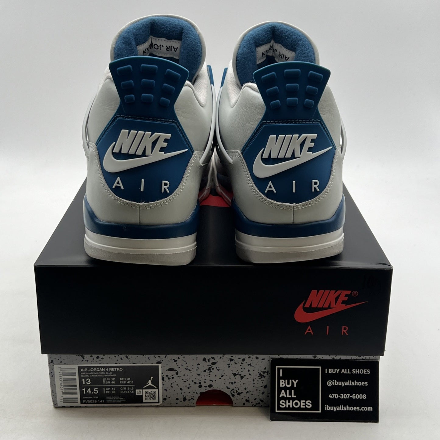 Size 13 - Air Jordan 4 Retro 2024 Military Blue (FV5029-141)
