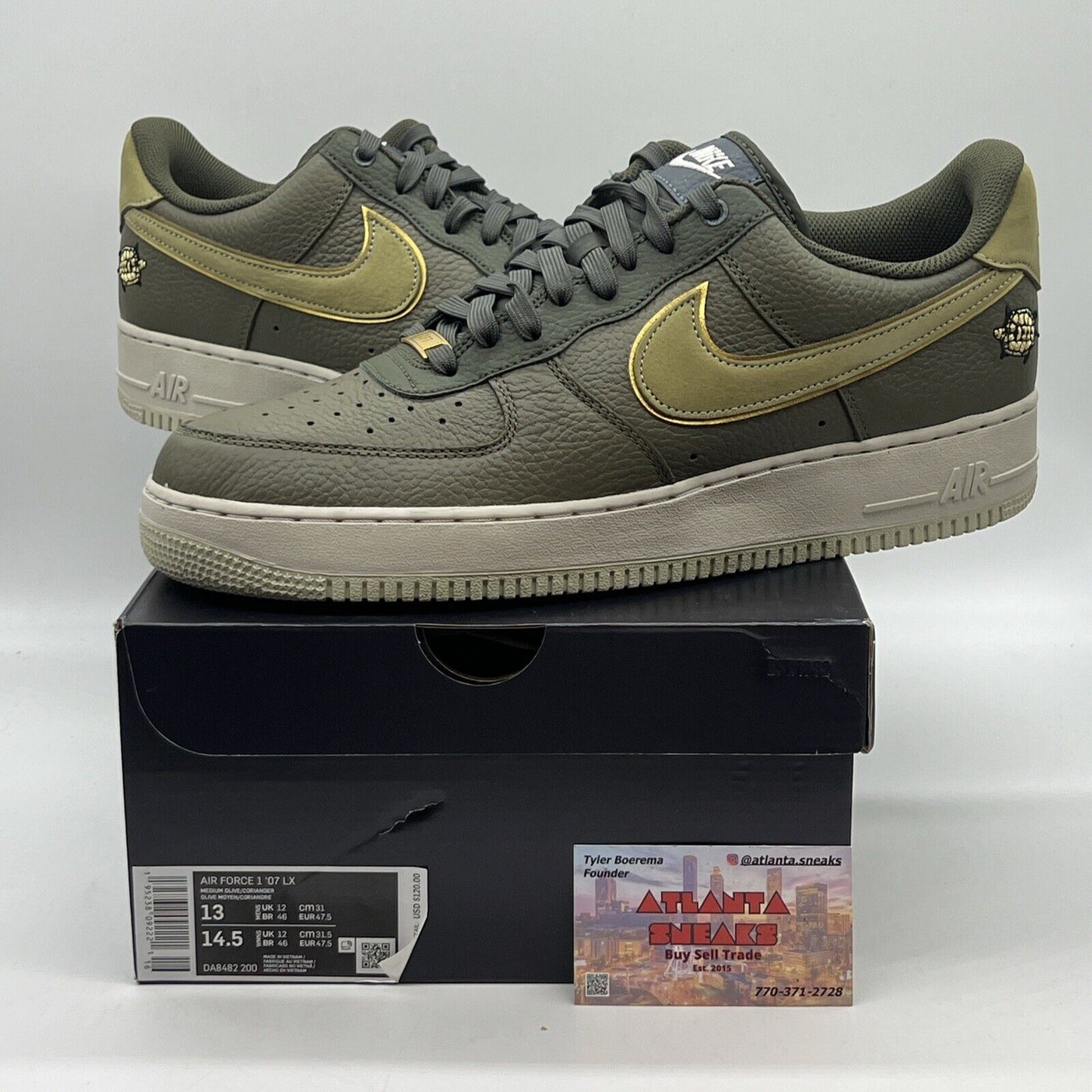 Size 13 - Nike Air Force 1 LX Turtle 2021 Brand New Og All