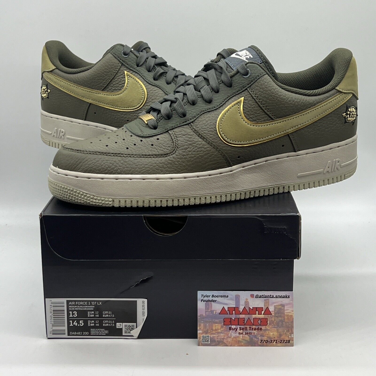 Size 13 - Nike Air Force 1 LX Turtle 2021 Brand New Og All