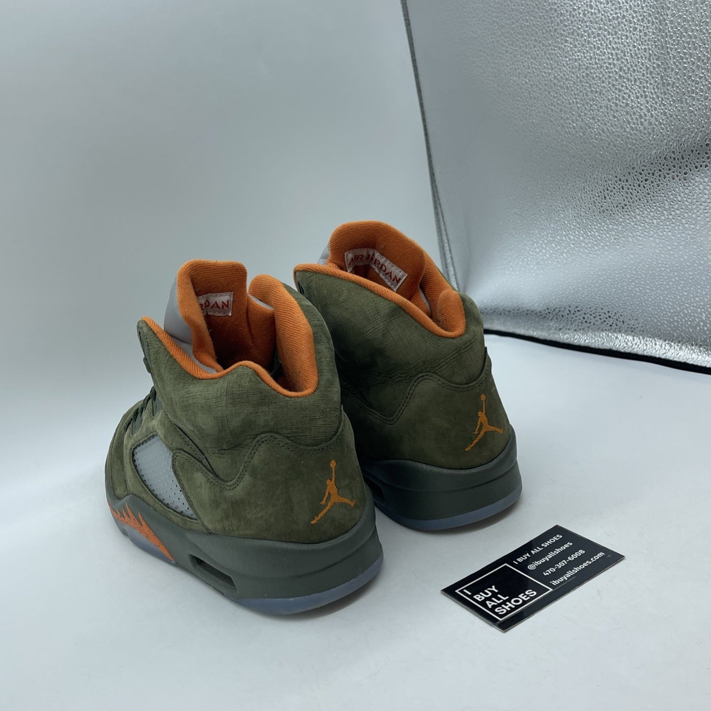 Size 12 - Air Jordan 5 Retro 2024 Olive Green Orange Suede (DD0587-308)