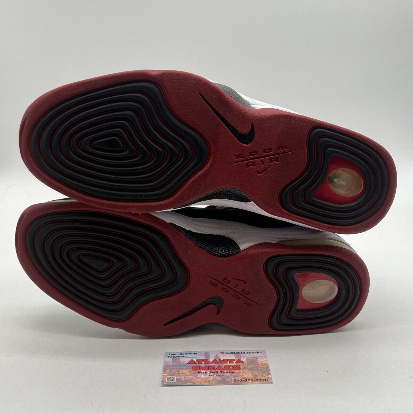 Size 12.5 - Nike Air Penny 2 2016 Miami Heat Black White Red (333886-002)