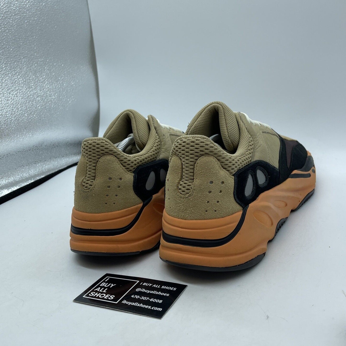 Size 12 - adidas Yeezy Boost 700 Enflame Amber Brown Suede Leather (GW0297)