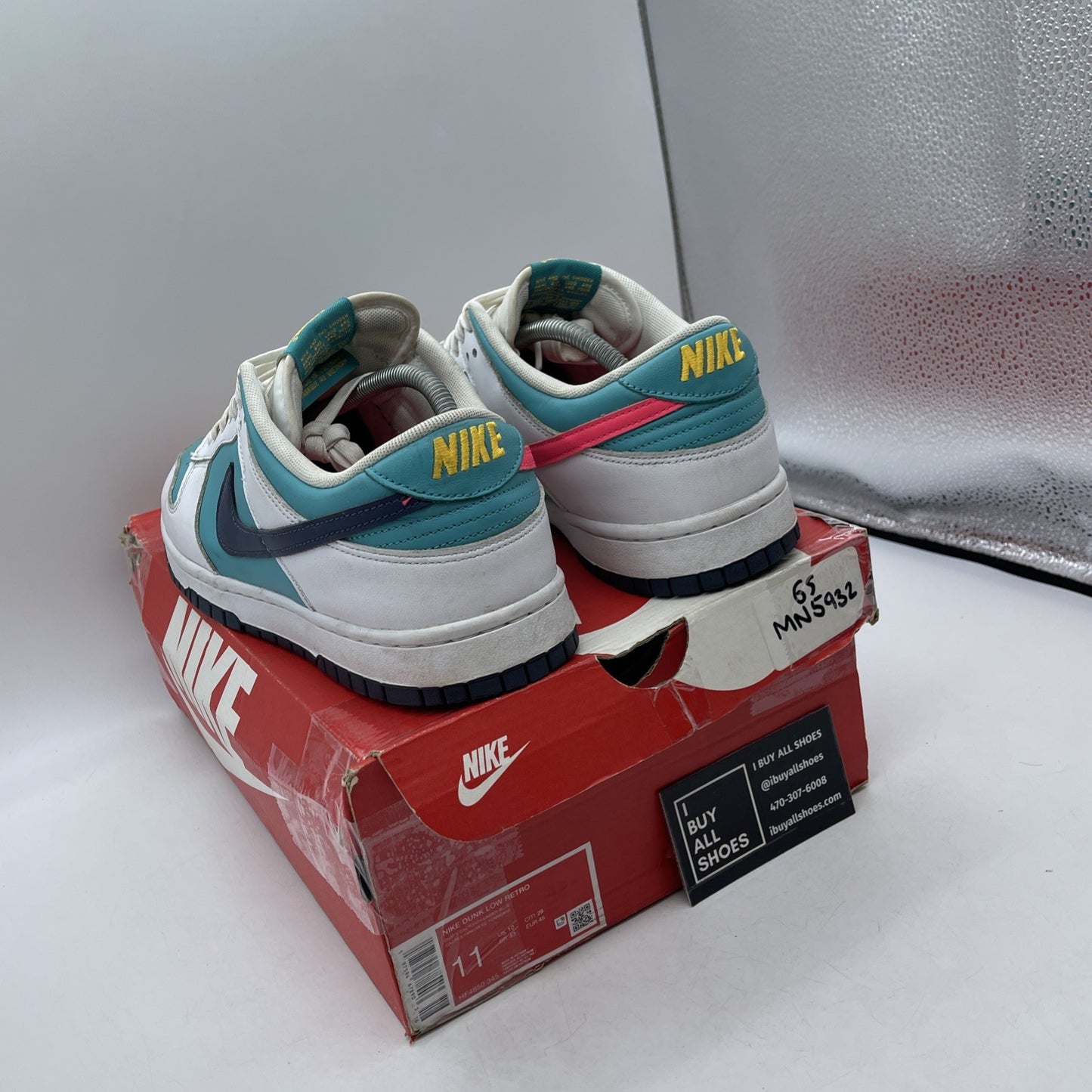 Size 11 - Nike Dunk Low Dusty Cactus Thunder Blue Un Leather (HF4850-345)