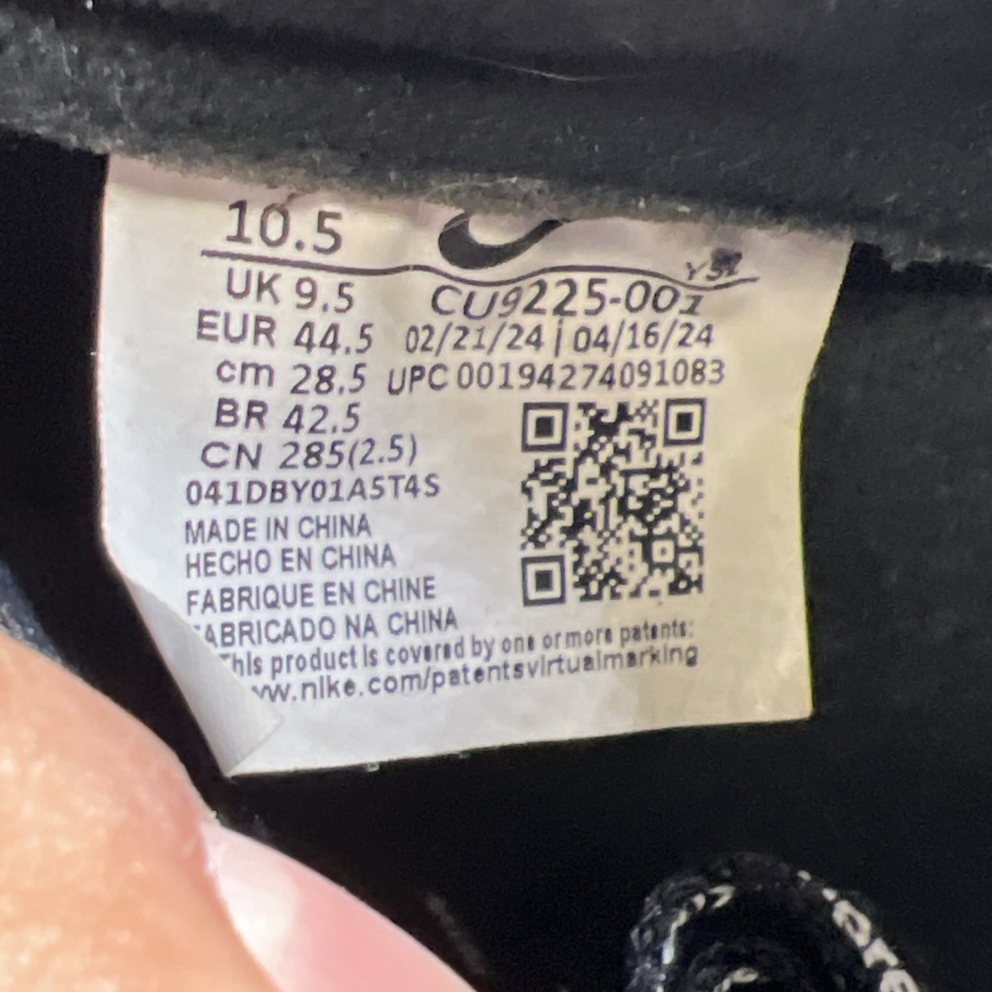 Size 10.5 - Nike Air Force 1 Low x Supreme Box Logo - Black (CU9225-001)
