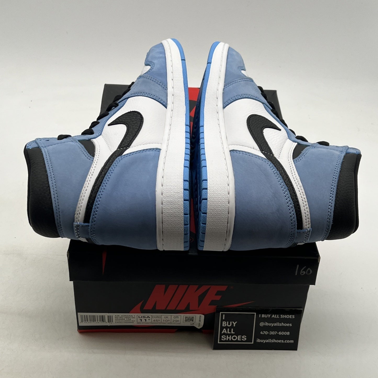 Size 11.5 - Air Jordan 1 Retro OG High University Blue (555088-134)