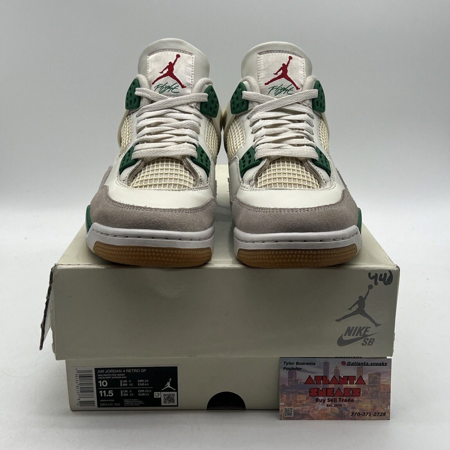 Size 10 - Jordan 4 Retro SP x Nike SB Mid Pine Green Grey (DR5415-103)