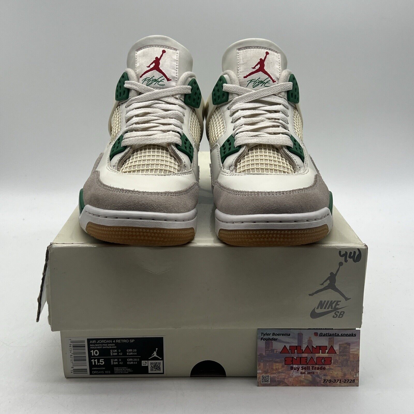 Size 10 - Jordan 4 Retro SP x Nike SB Mid Pine Green Grey (DR5415-103)