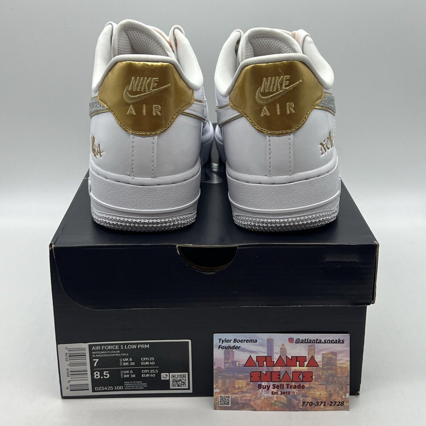 Size 7 - Nike Air Force 1 Low NOLA White 2022 Brand New Og All