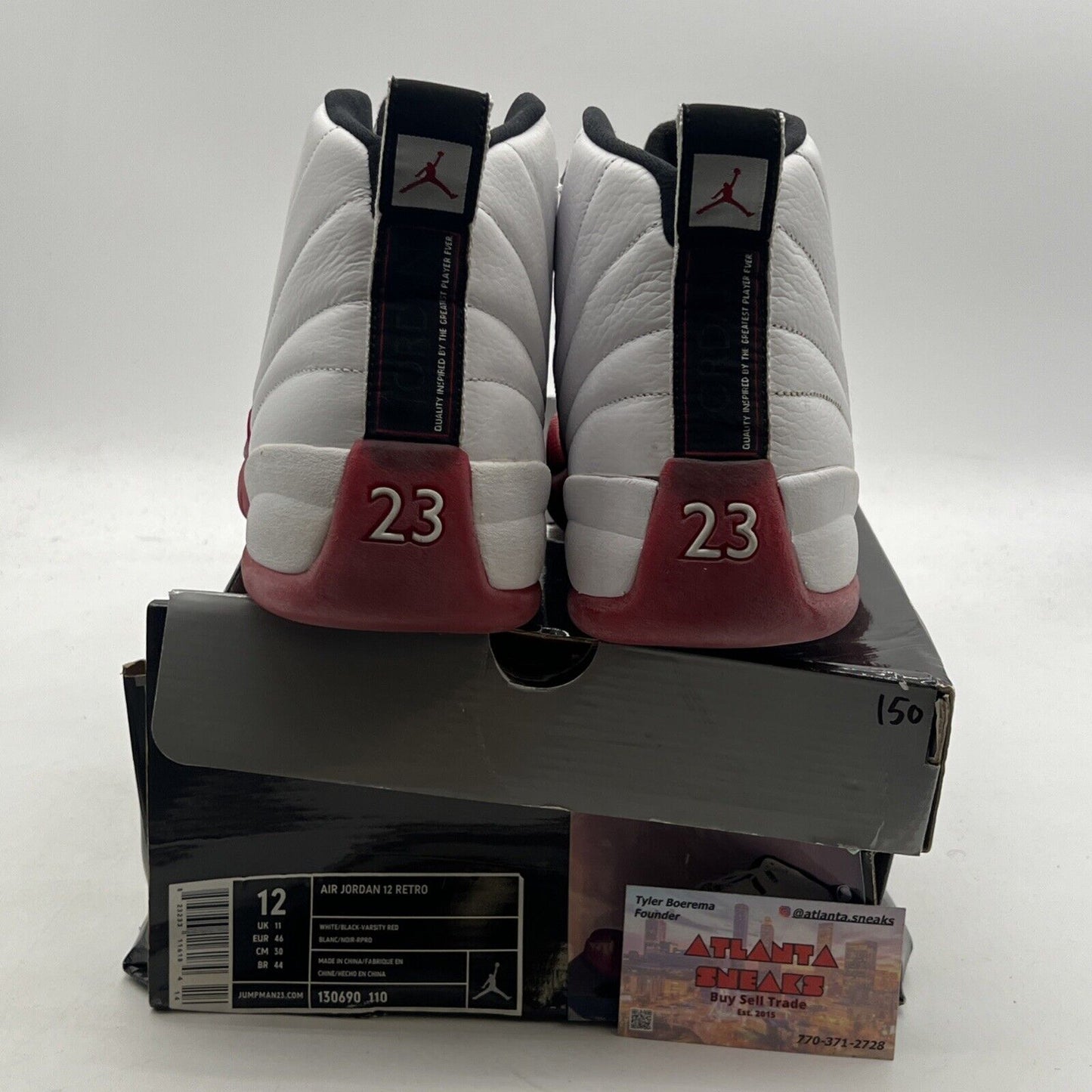 Size 12 - Air Jordan 12 Retro 2009 Cherry (130690-110)