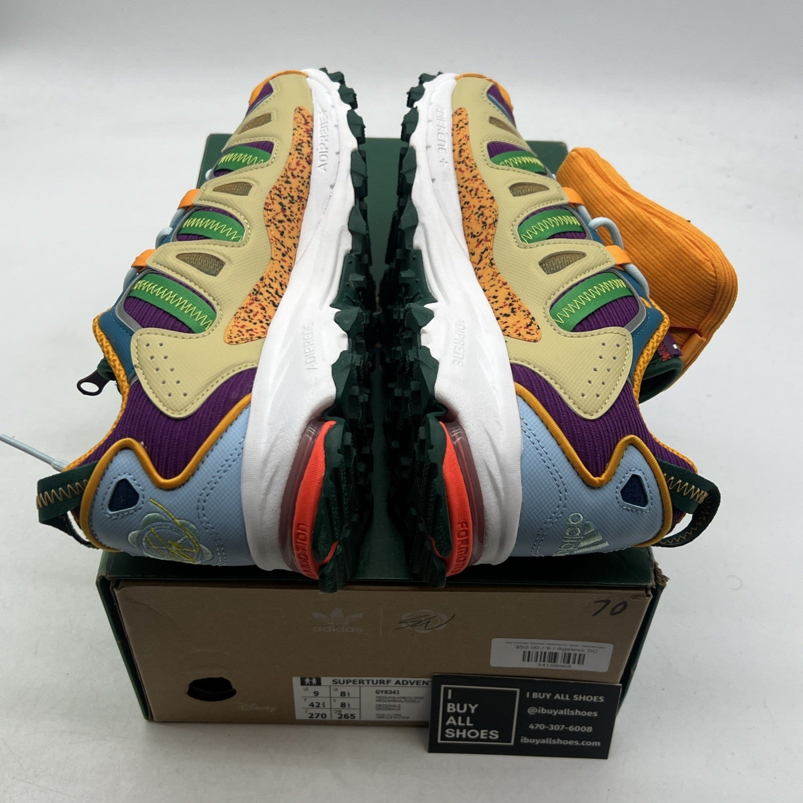 Size 9 - Sean Wotherspoon x Disney x Adidas Superturf Adventure Jiminy Cricket