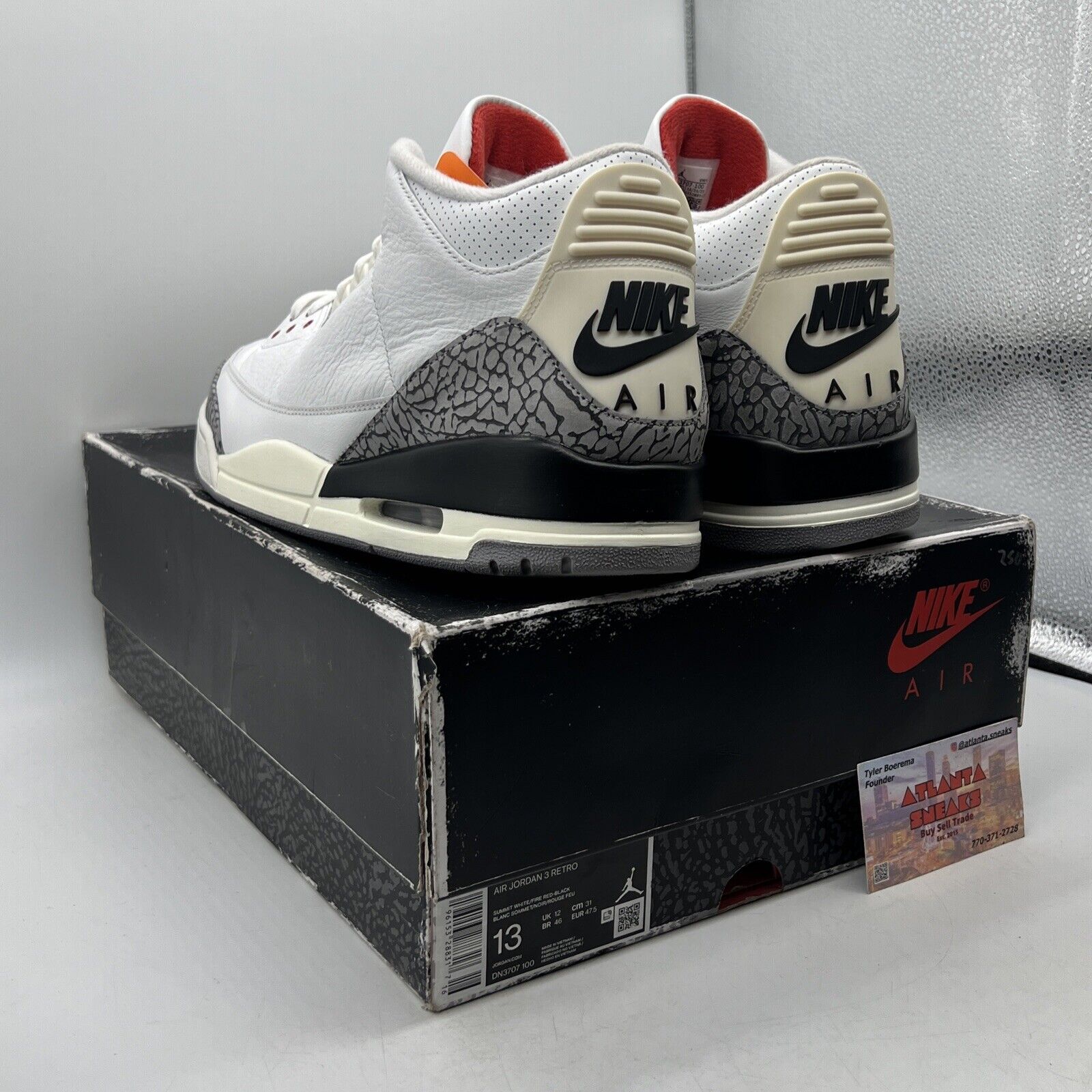 Size 13 - Jordan 3 Retro Mid White Cement Reimagined White Red Black DN3707-100