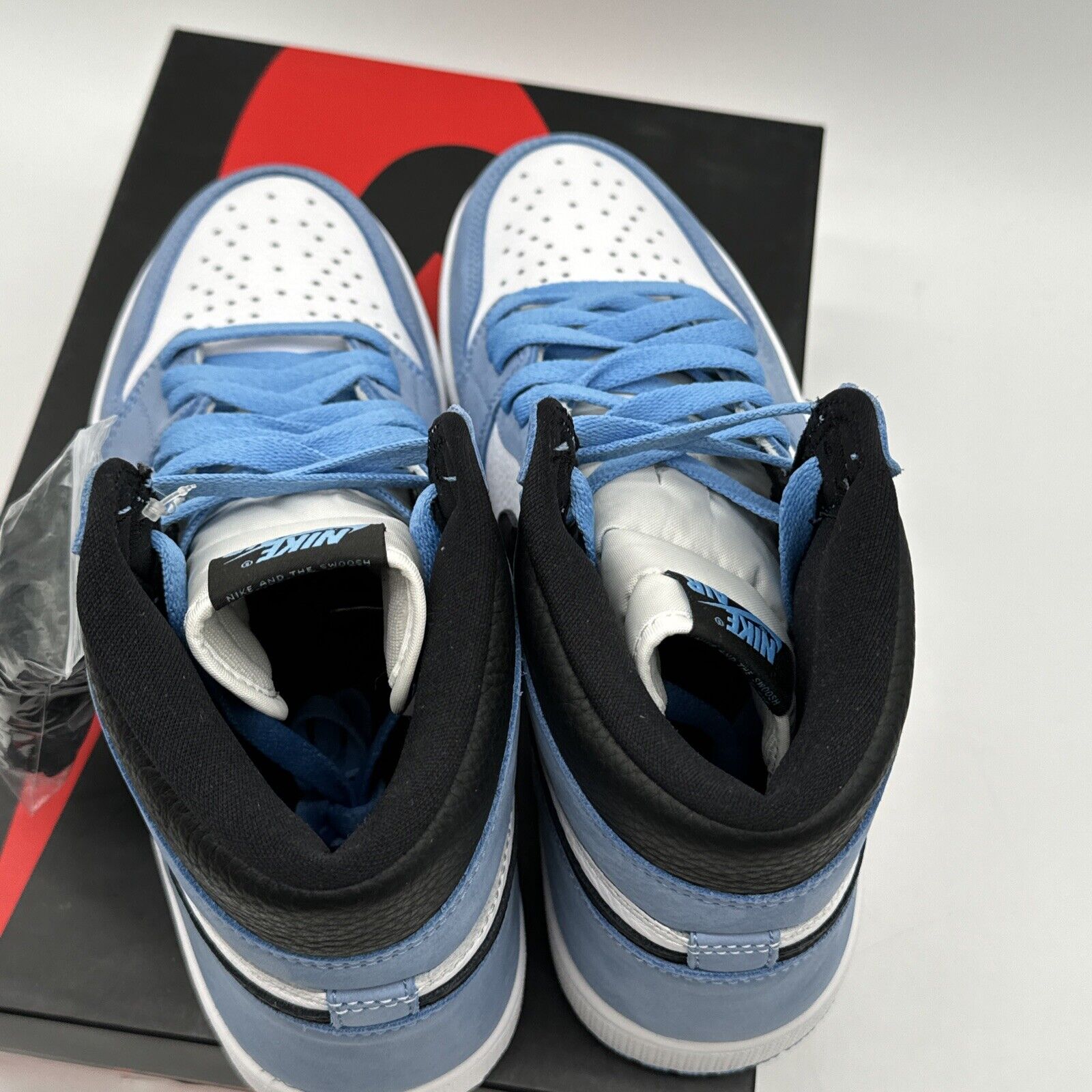 Size 10 - Jordan 1 Retro OG High University Blue Unc Vnds OG All Suede Leather