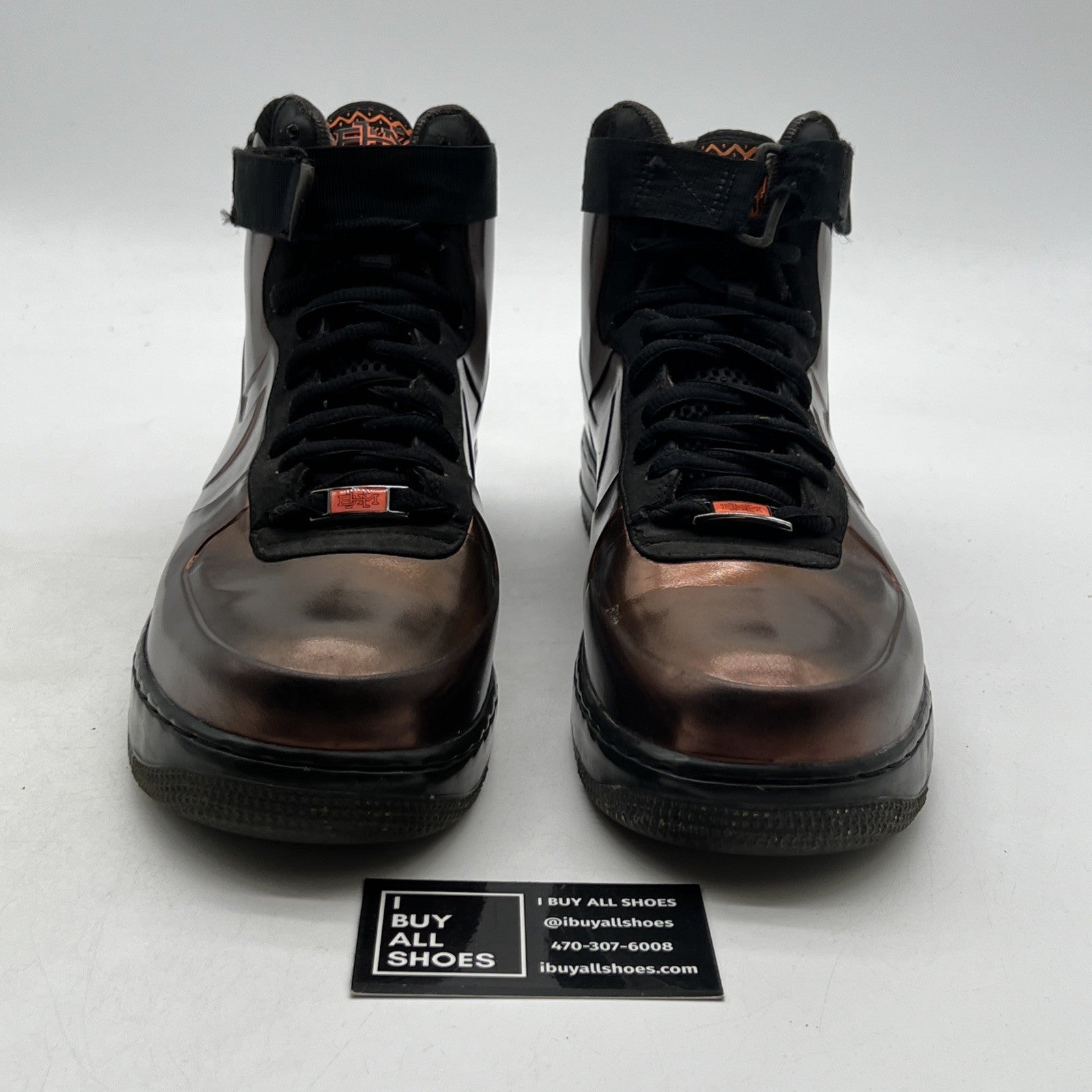 Size 10.5 - Nike Air Force 1 Foamposite Bhm Qs Black History Month (586582-800)