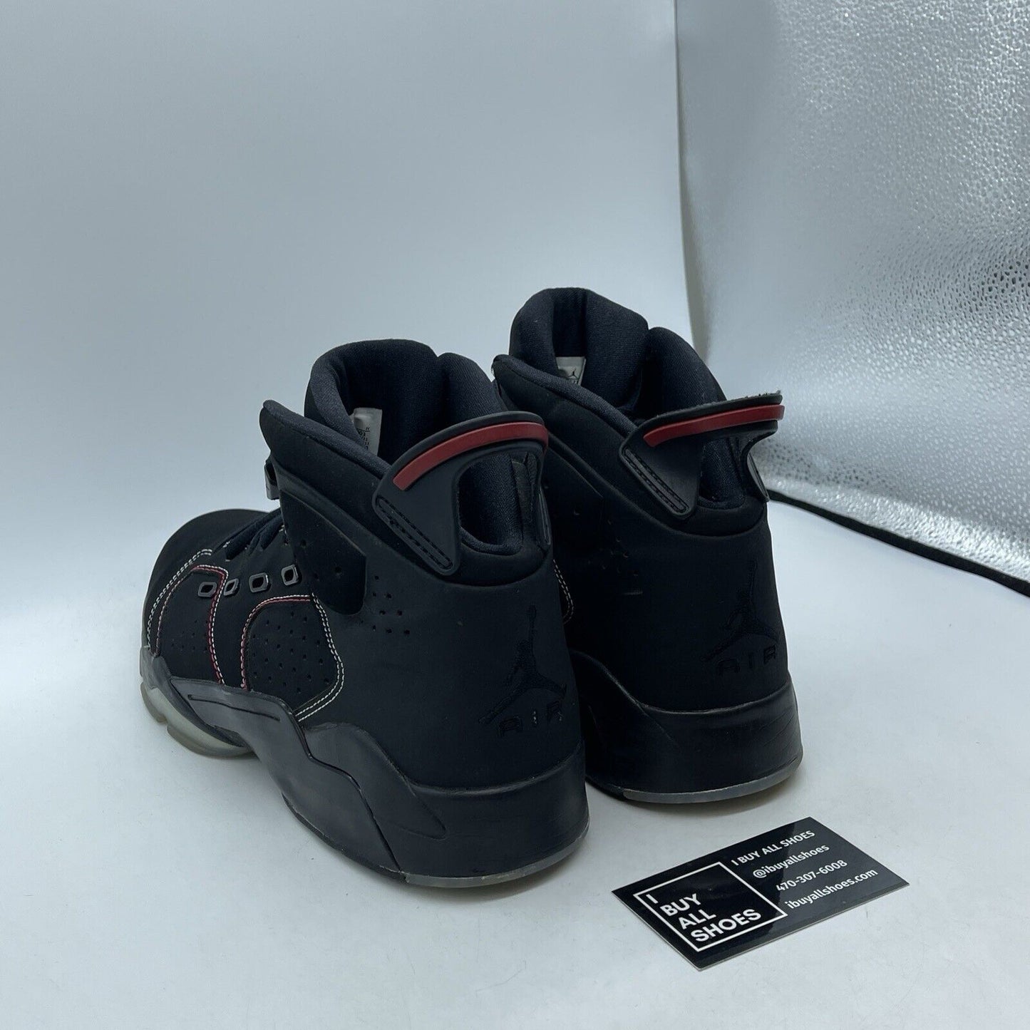 Size 12 - Air Jordan 6-17-23 Black University Red Suede Leather (DC7330-003)
