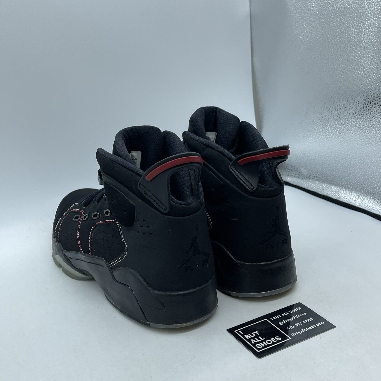 Size 12 - Air Jordan 6-17-23 Black University Red Suede Leather (DC7330-003)