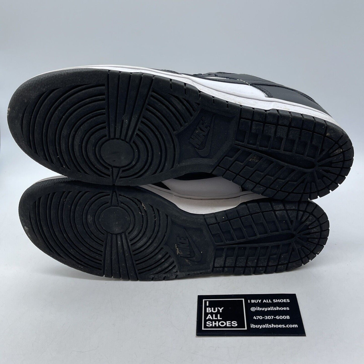 Size 9.5 - Nike Dunk Low Black White Leather Suede (DD1391-100)