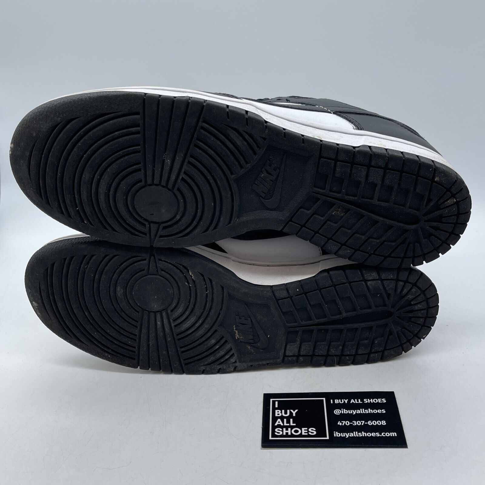 Size 9.5 - Nike Dunk Low Black White Leather Suede (DD1391-100)