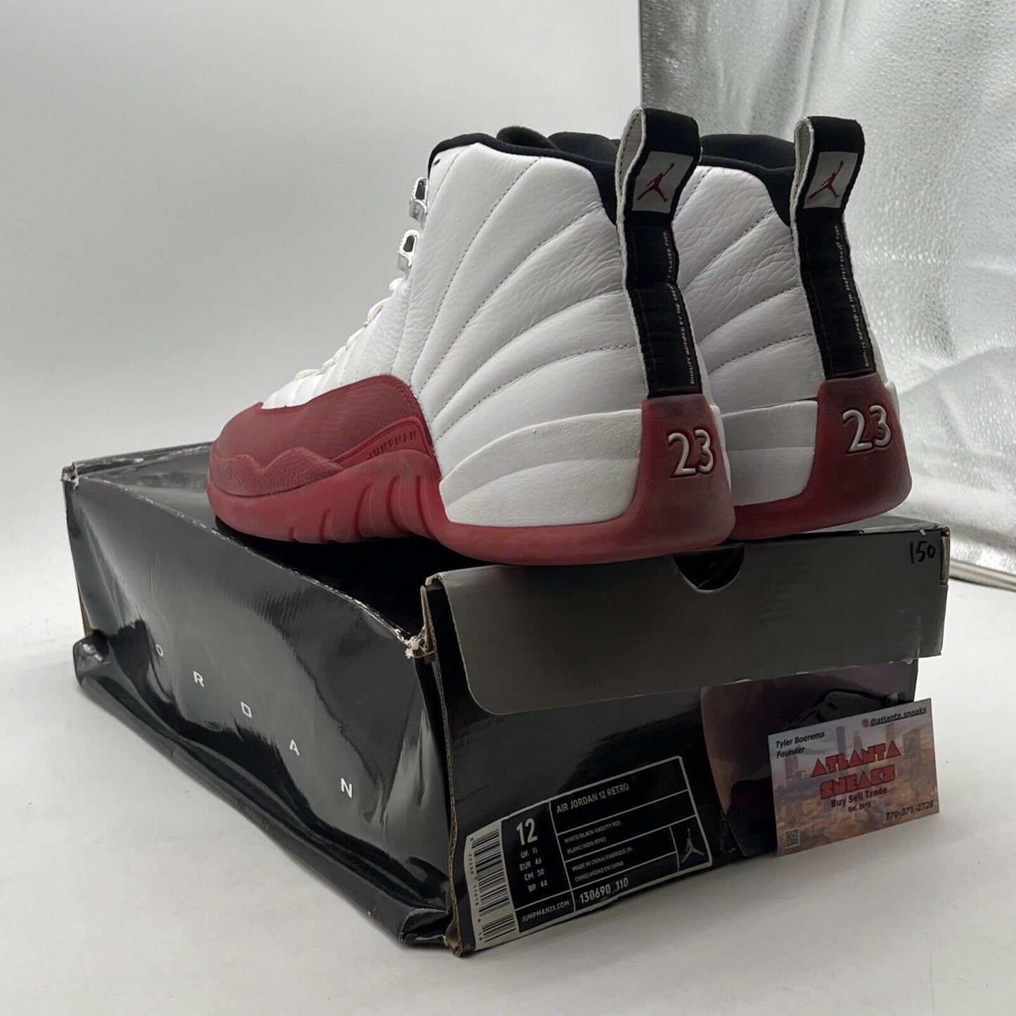 Size 12 - Air Jordan 12 Retro 2009 Cherry (130690-110)