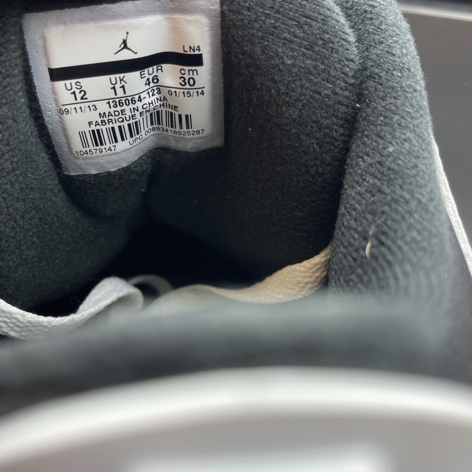 Size 12 - Air Jordan 3 Retro Infrared 23 White Black Grey Suede (136064-123)