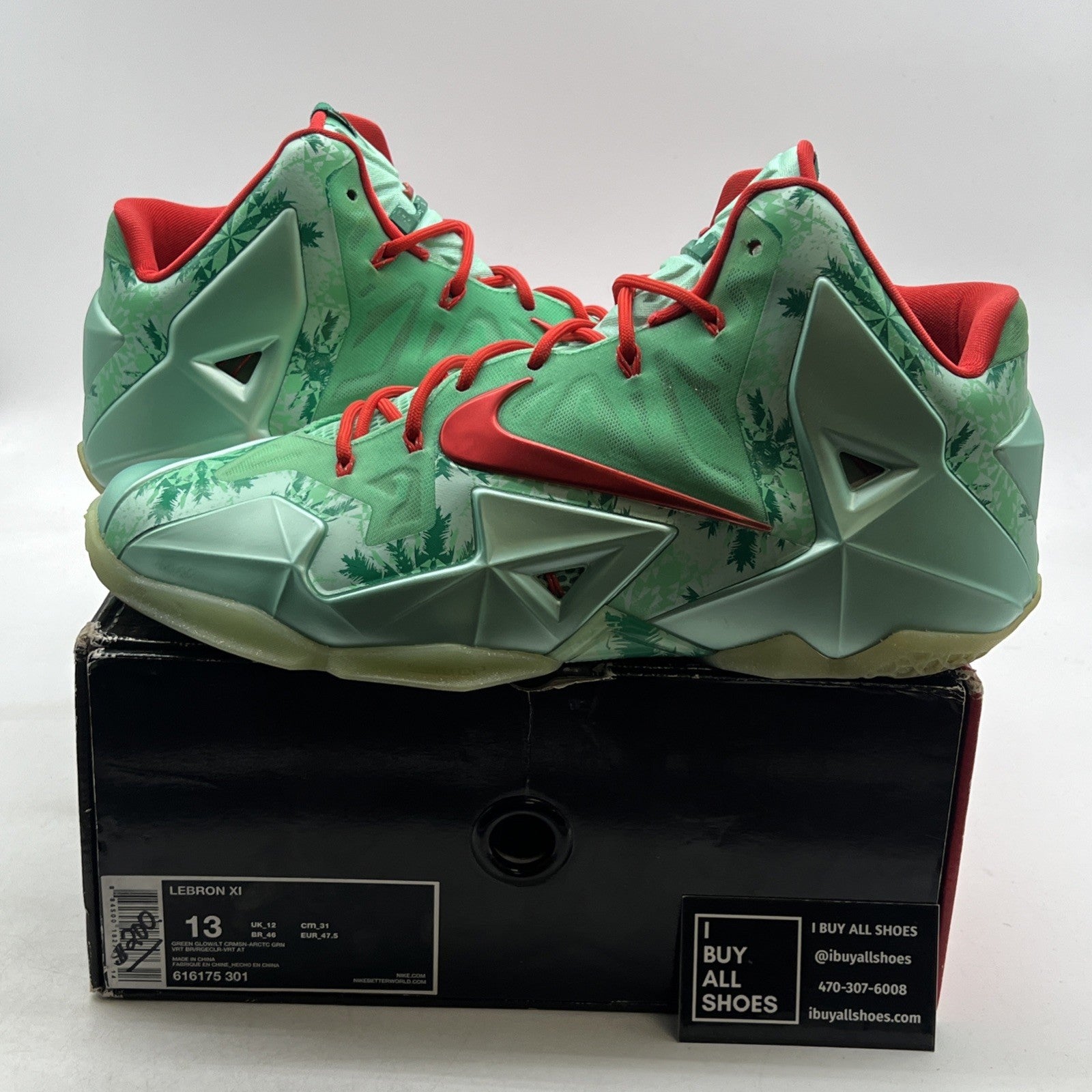 Size 13 - Nike LeBron 11 Christmas (616175-301)