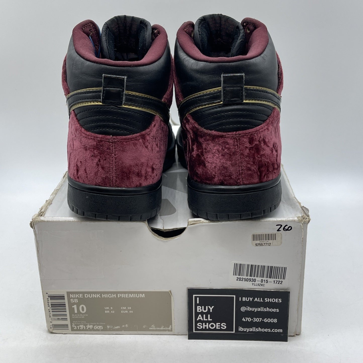 Size 10 - Nike Dunk Premium SB High Bloody Sunday (313171-005)