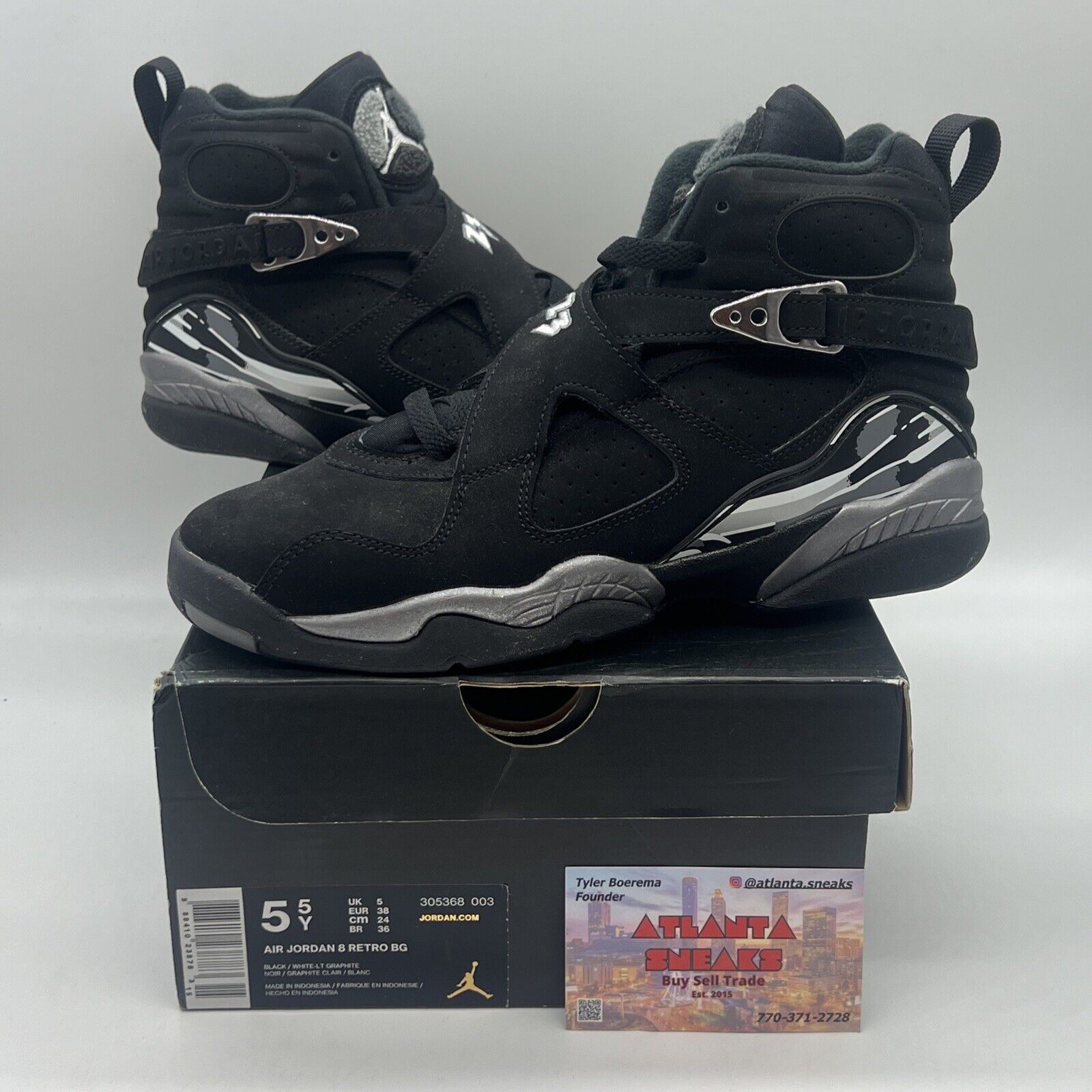 Size 7 - Jordan 8 Retro Chrome 2015