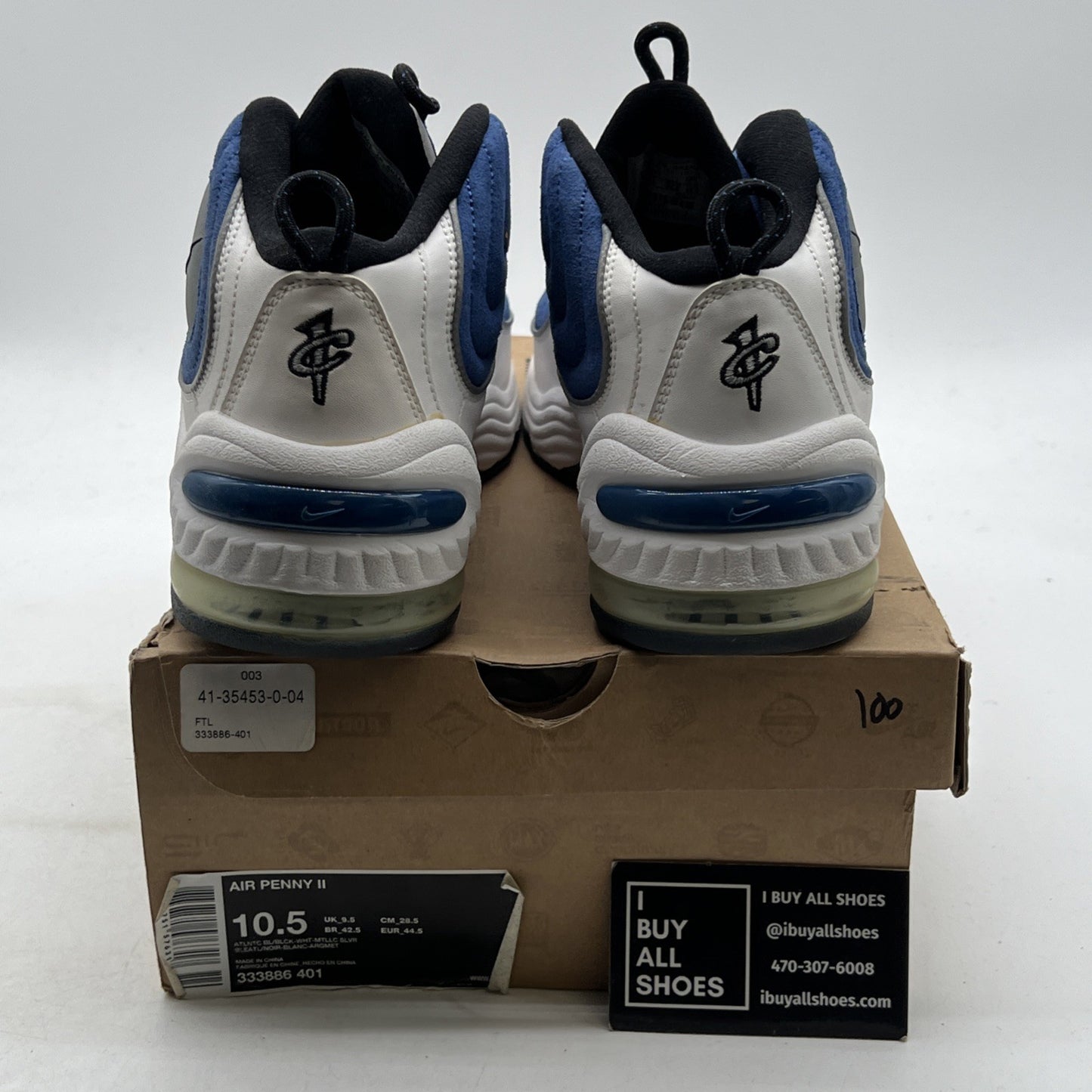 Size 10.5 - Nike Air Penny 2 2009 Atlantic Blue (333886-401)