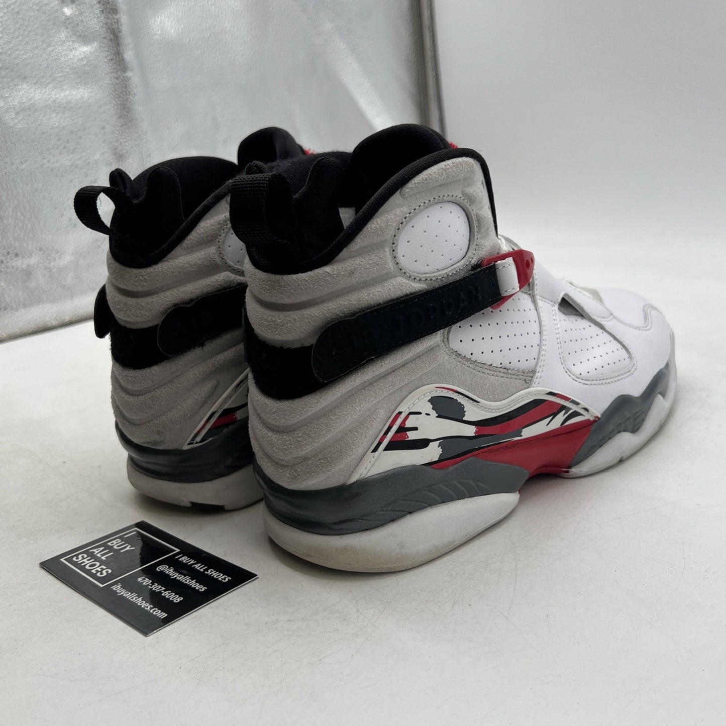 Size 9 - Air Jordan 8 Retro White 2013 (305381-103)