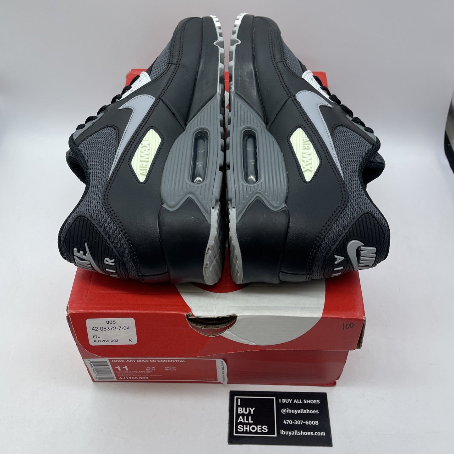 Size 11 - Nike Air Max 90 Essential Black White