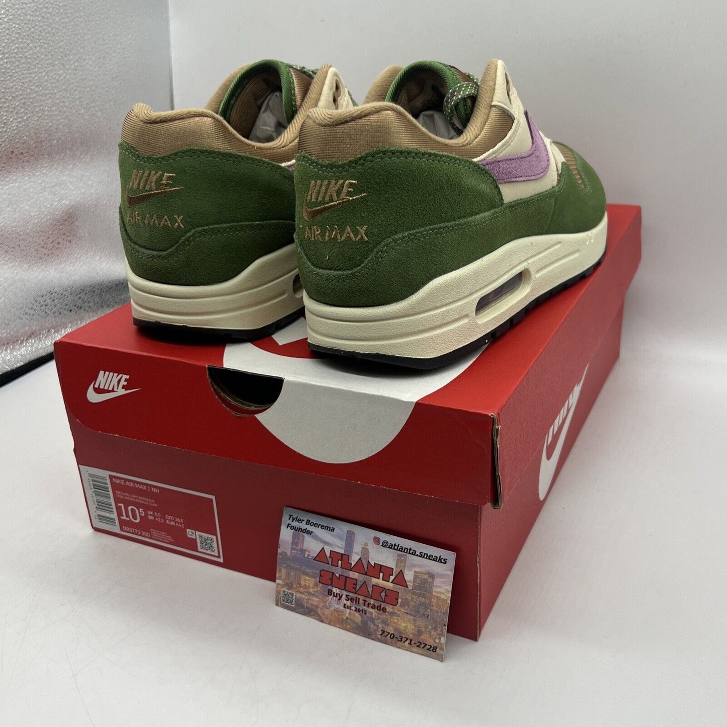 Size 10.5 - Nike Air Max 1 NH Treeline 2022 Brand New Og All