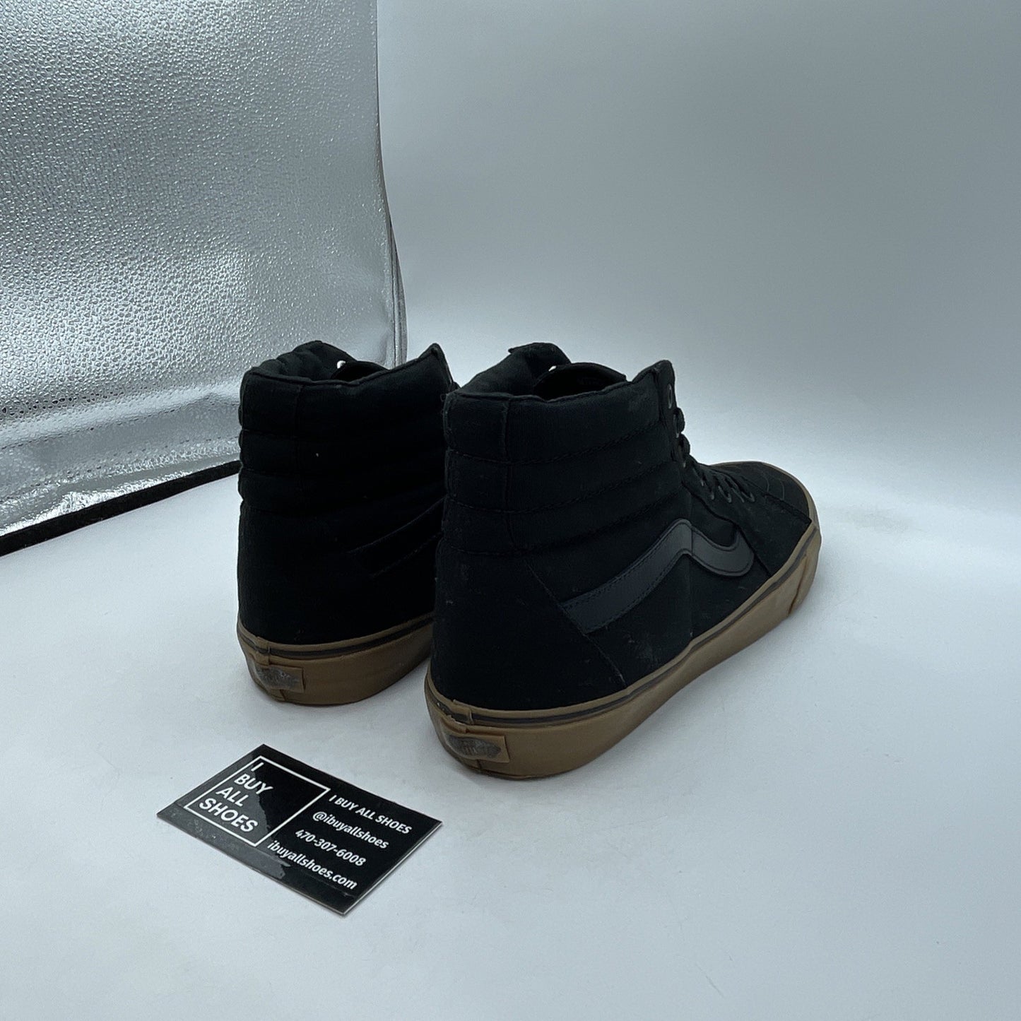 Size 12 - VANS Sk8- Reissue Canvas High Black Light Gum NWB (VNOA2XSBL0D)