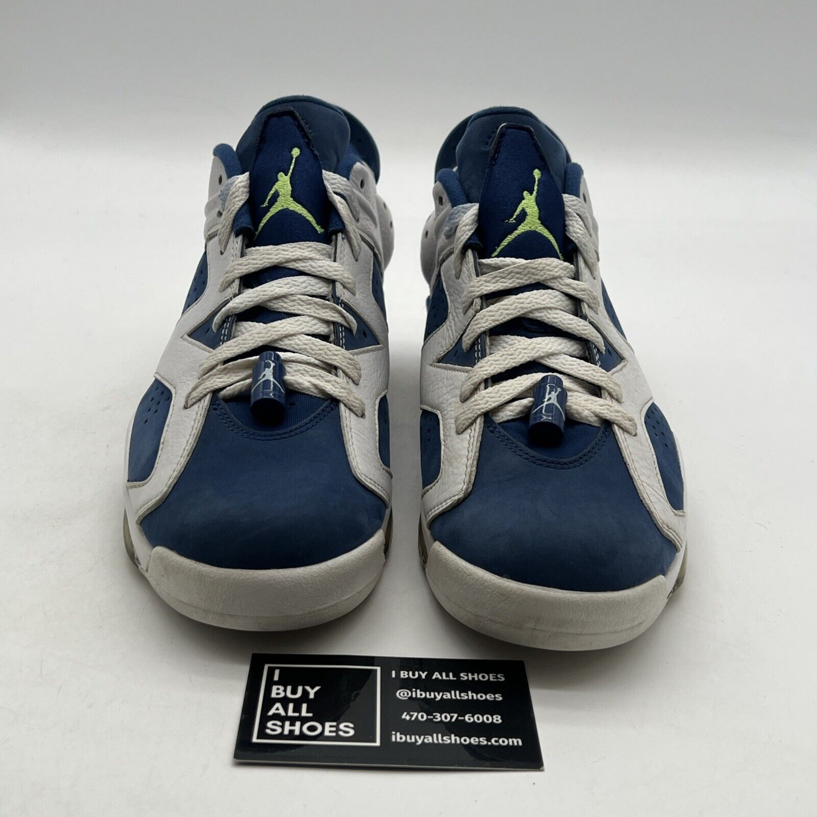 Size 8.5 - Air Jordan 6 Low Ghost Green (304401-106)