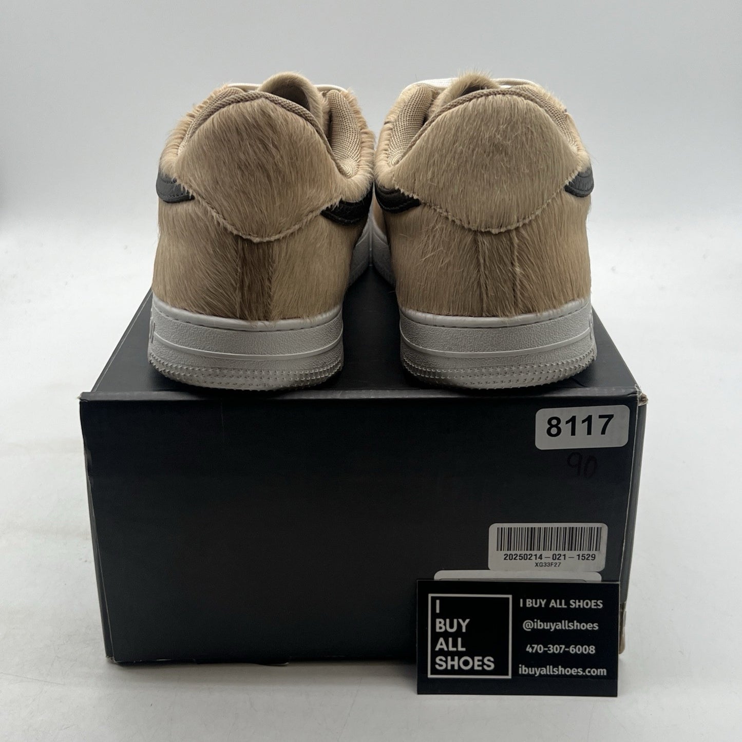Size 11 - John Geiger GF-01 Sneakers Calf Hair Mens
