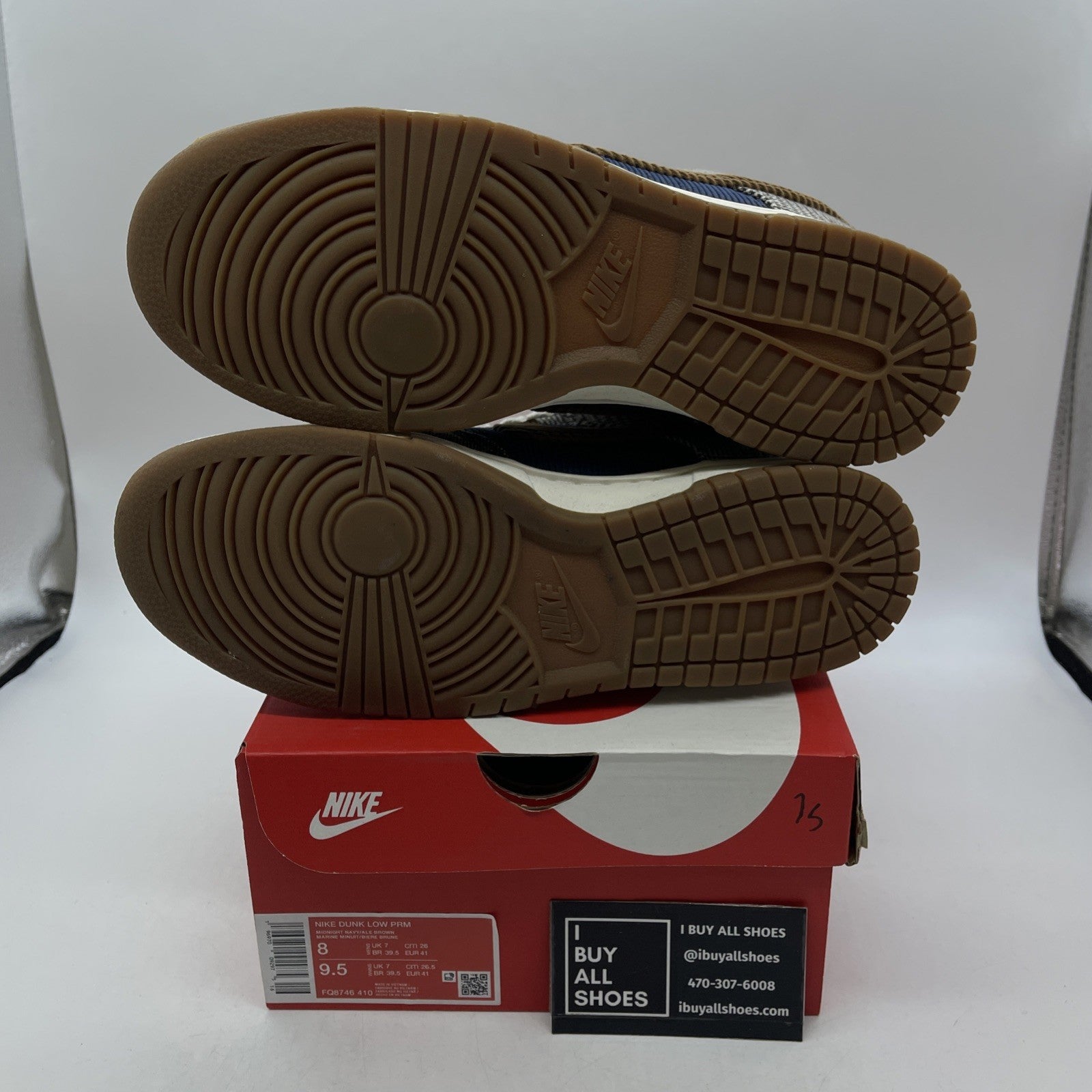 Size 8 - Nike Dunk Low Tweed Corduroy (FQ8746-410)