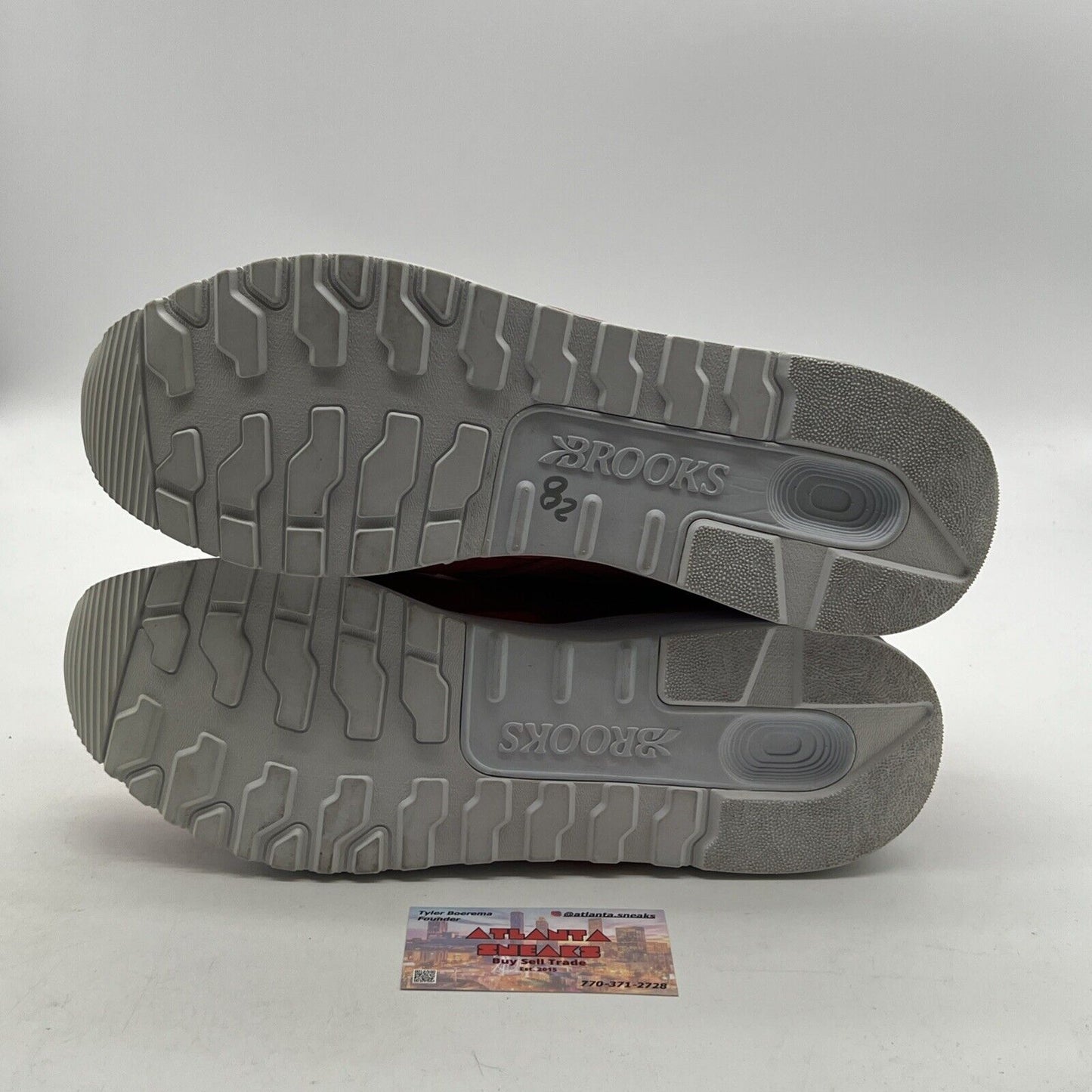Size 13 - Bait + Brooks Regent Inferno Men Pigskin Suede & Red