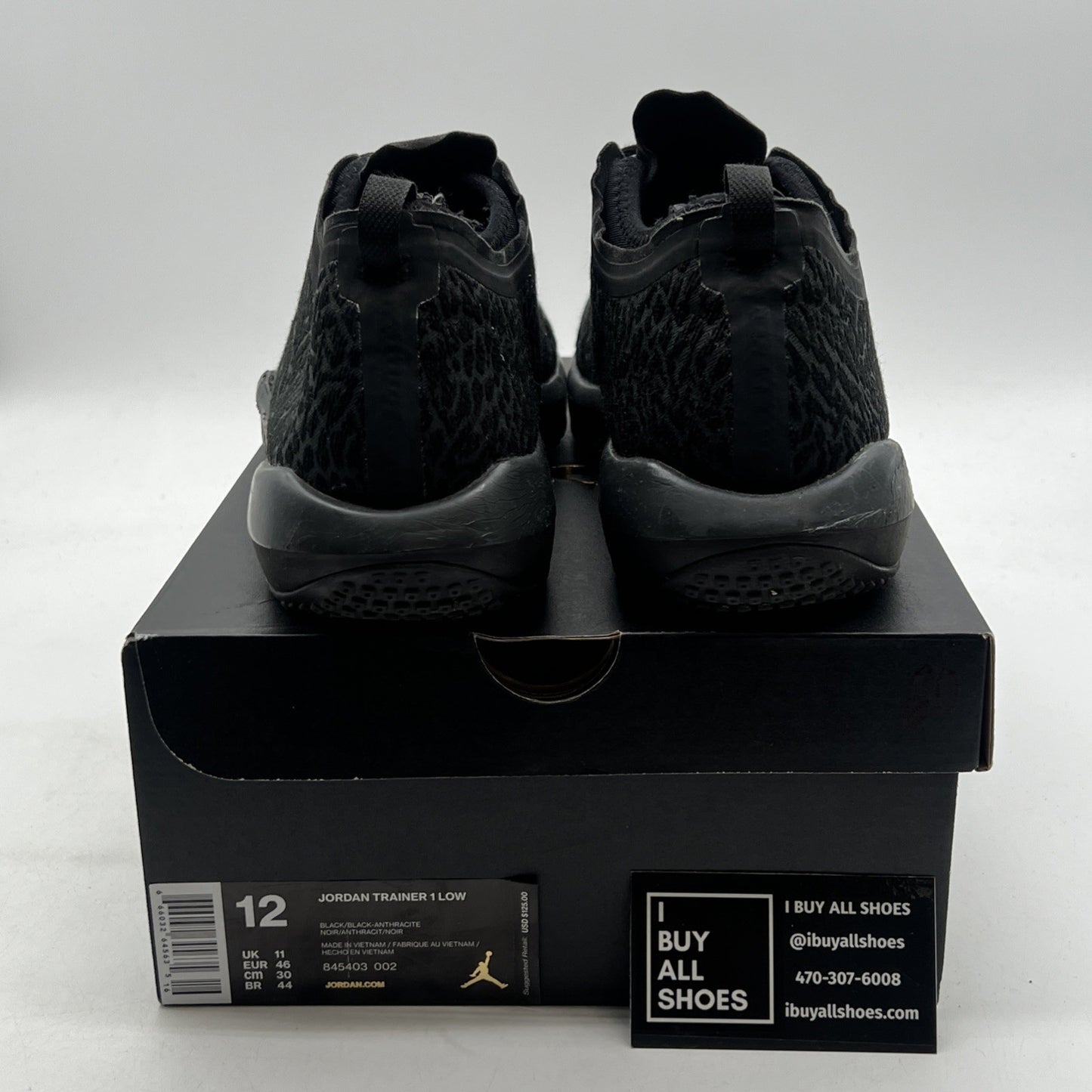 Size 12 - Jordan AJKO Trainer Low Black Anthracite (845403-002)