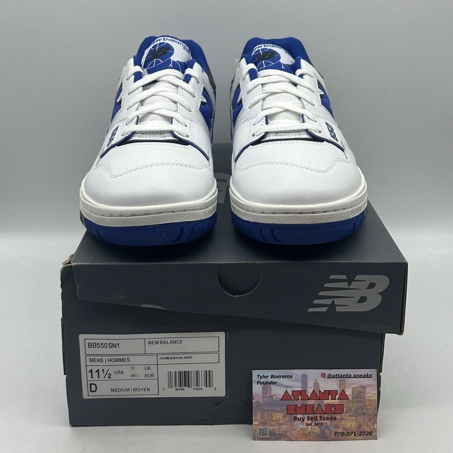 Size 11.5 - New Balance 550 White Blue 2020 Brand New Og All