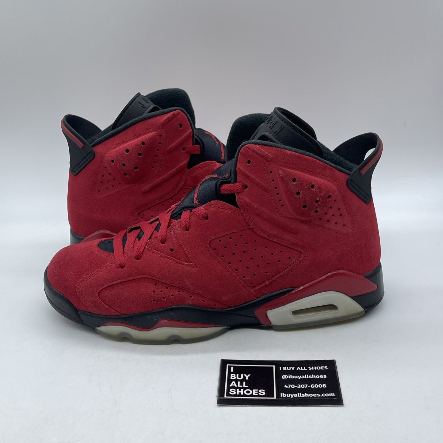 Size 10 - Air Jordan 6 Retro Toro Bravo Red Black Suede (CT8529-600)