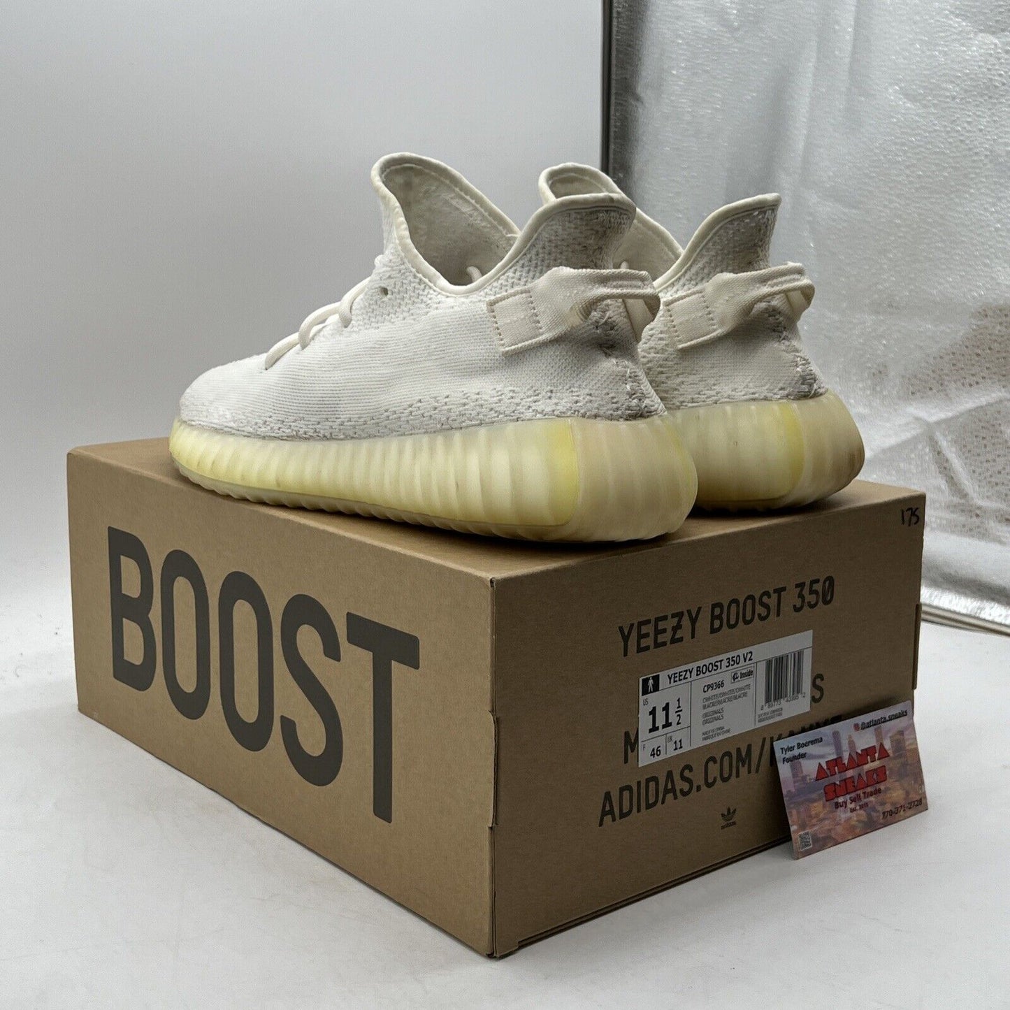 Size 11.5 - adidas Yeezy Boost 350 V2 Low Cream White / Triple White (CP9366)