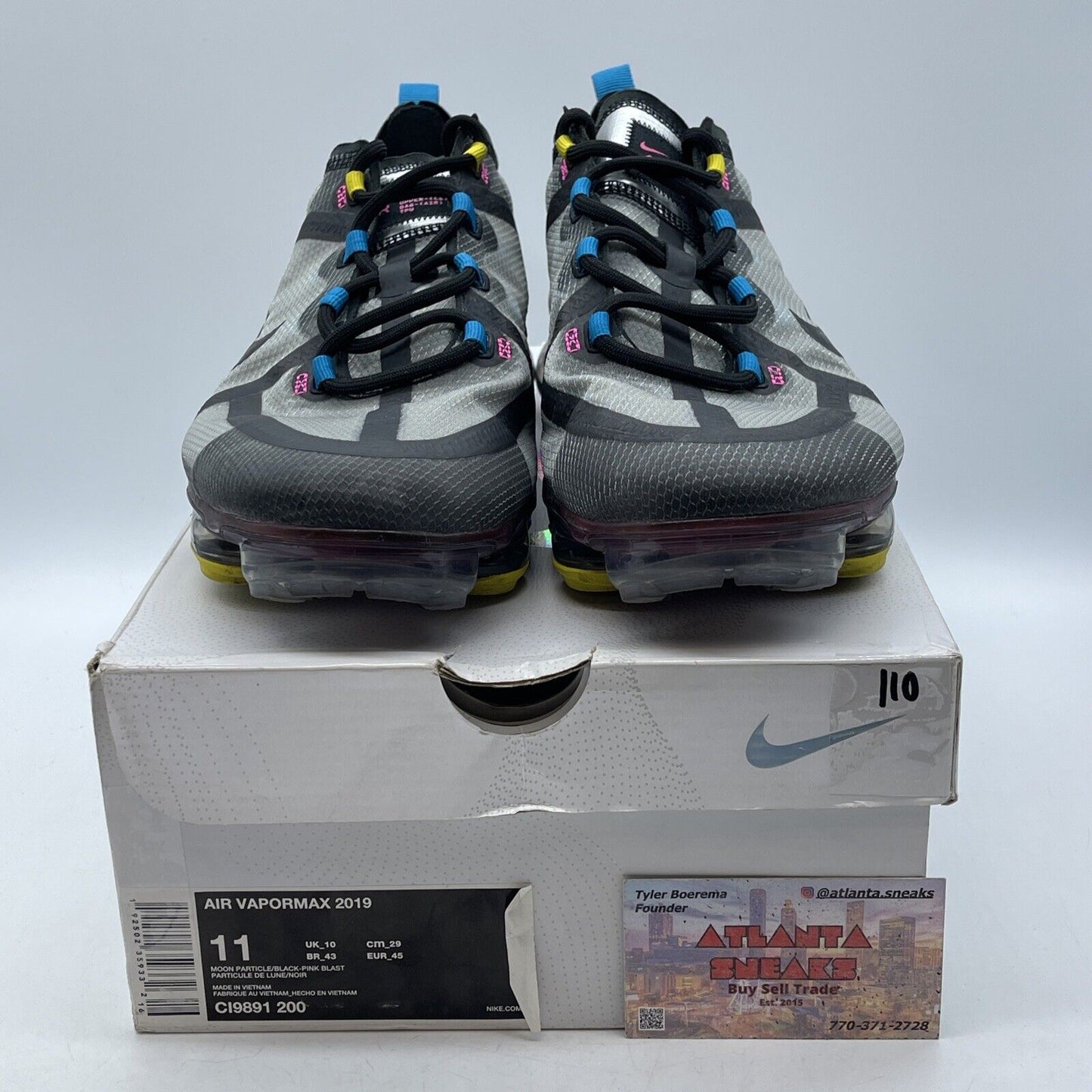 Size 11 - Nike Air Vapormax 2019 Moon Particle Black Grey Suede (CI9891-200)